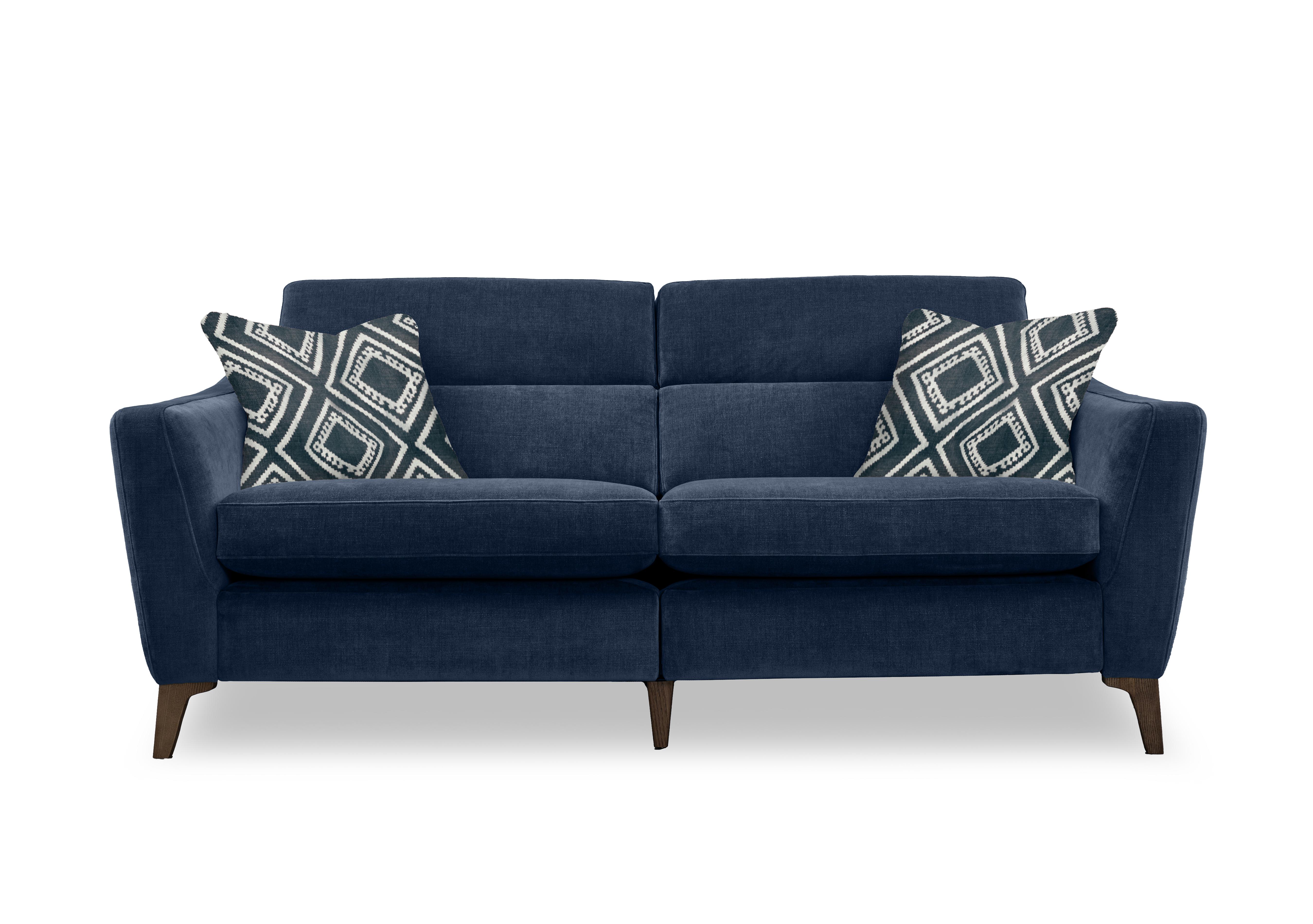 Moderna 3 Seater Power Recliner Sofa with Power Telescopic Headrests in Mht Ink Sw on Furniture Village