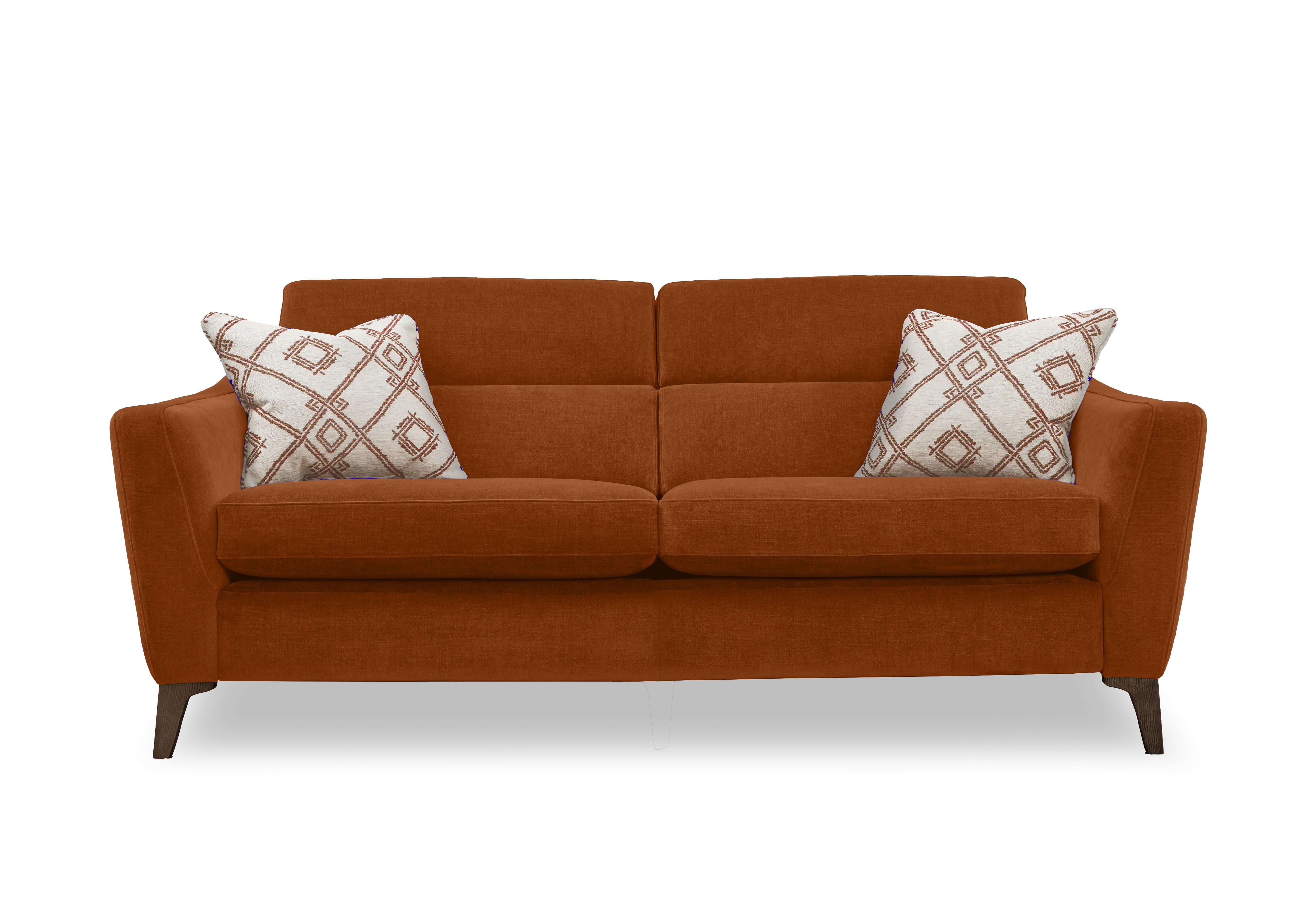 Moderna 3 Seater Sofa in Mht Pumpkin Sw on Furniture Village