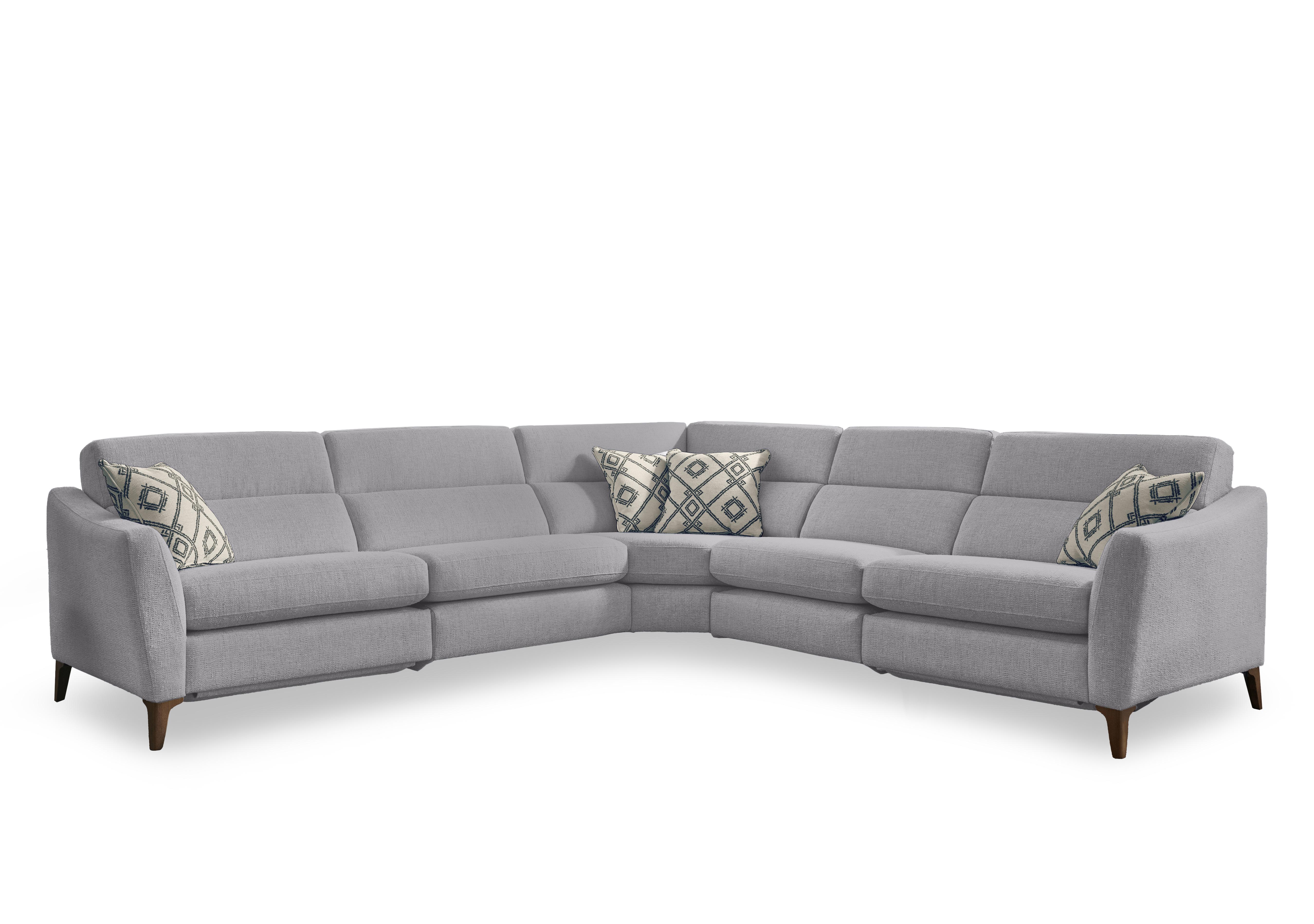 Moderna Large Corner Sofa in Blr Platinum Sw on Furniture Village