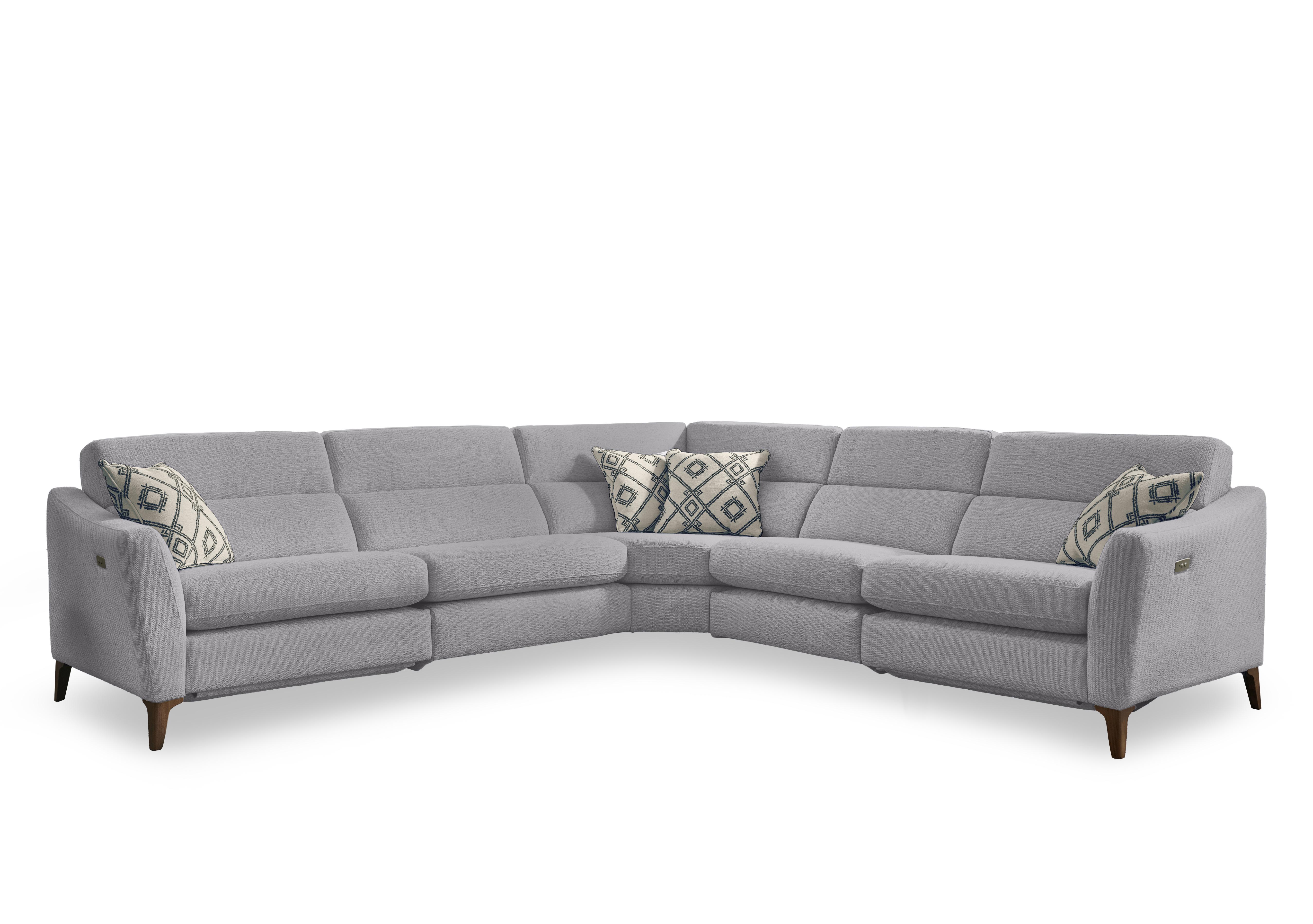 Moderna Large Corner Sofa in Blr Platinum Sw on Furniture Village