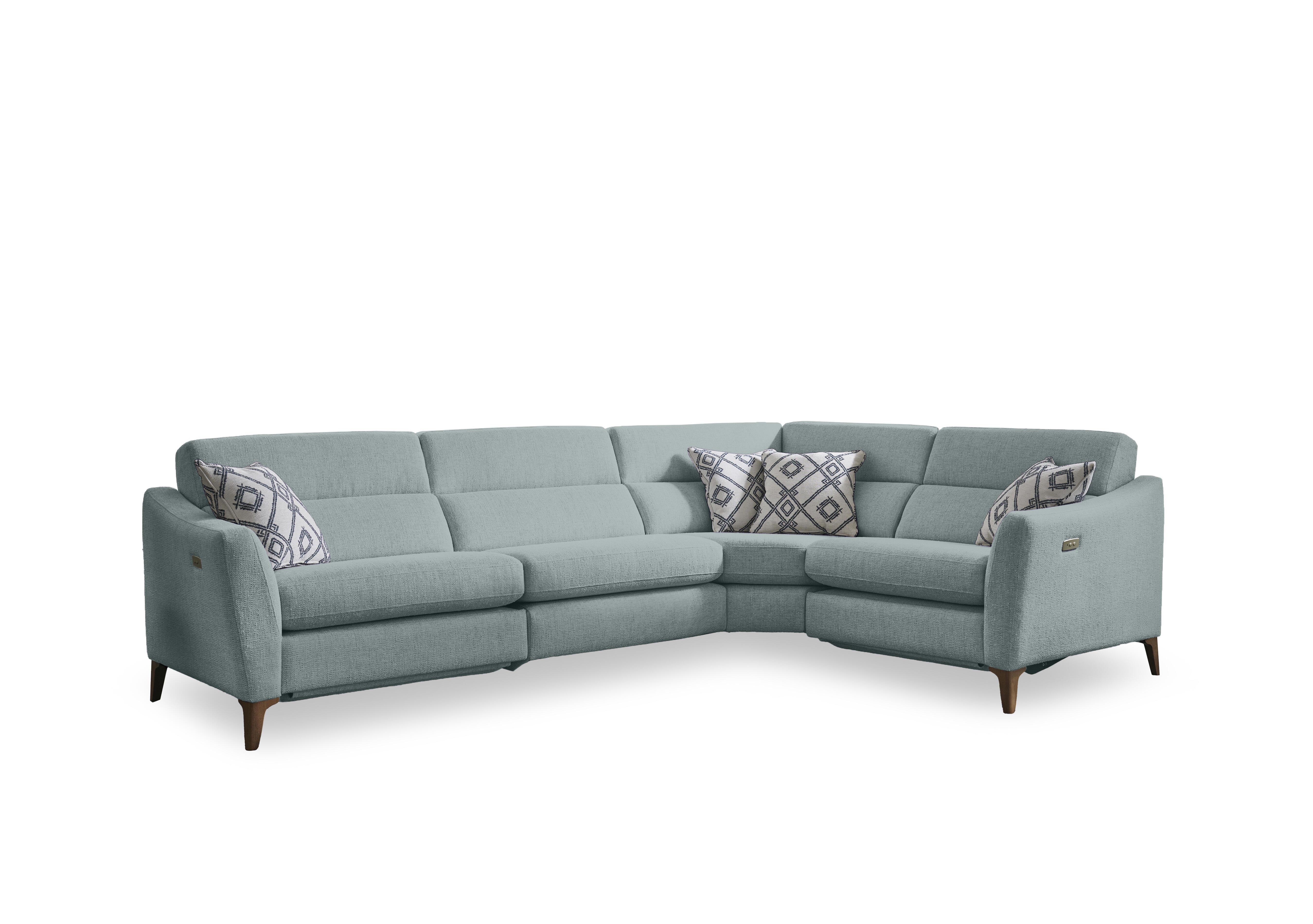 Moderna Corner Sofa in Blr Duck Egg Sw on Furniture Village