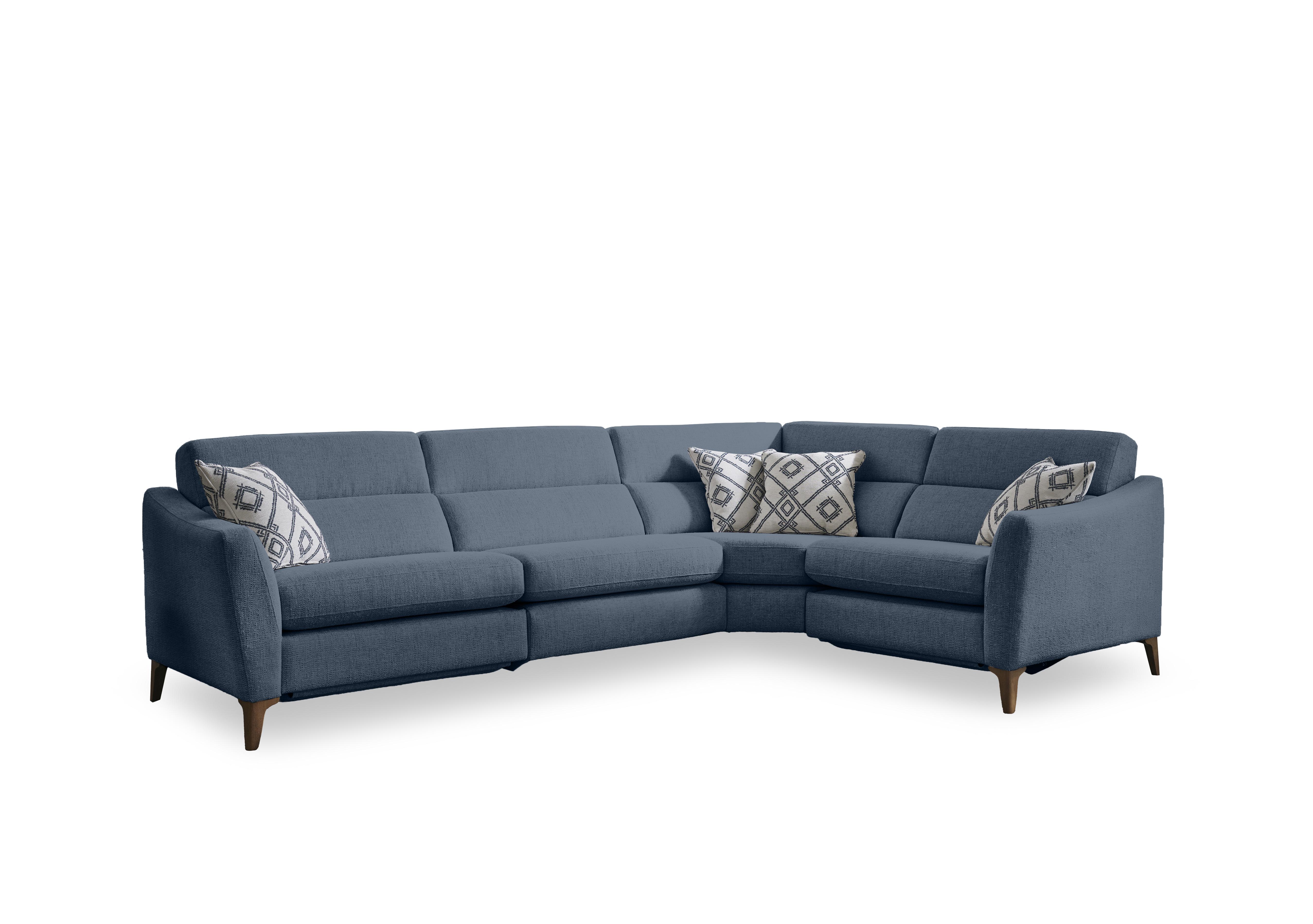 Moderna Corner Sofa in Mht Airforce Sw on Furniture Village