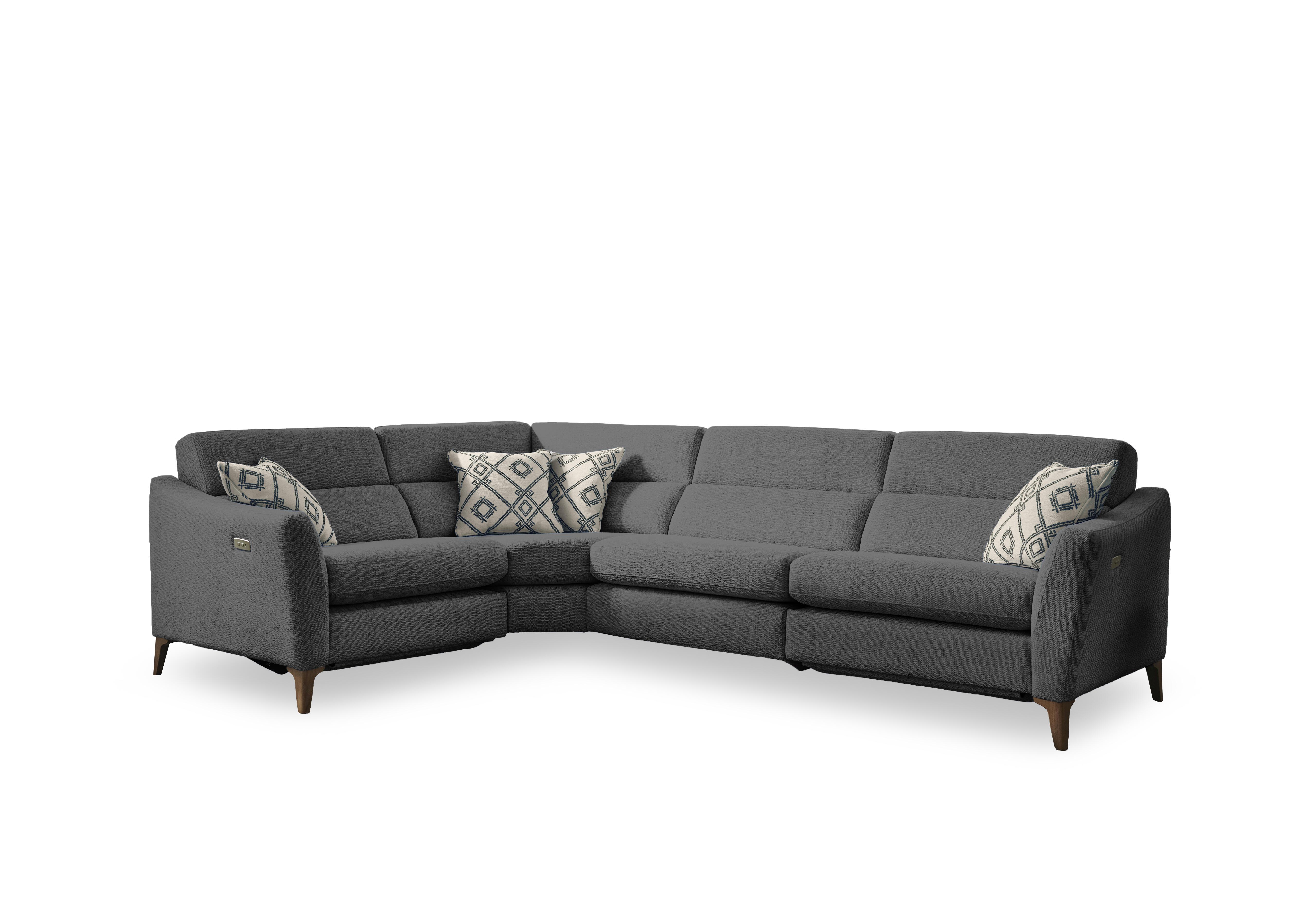 Moderna Corner Sofa in Mht Asphalt Sw on Furniture Village