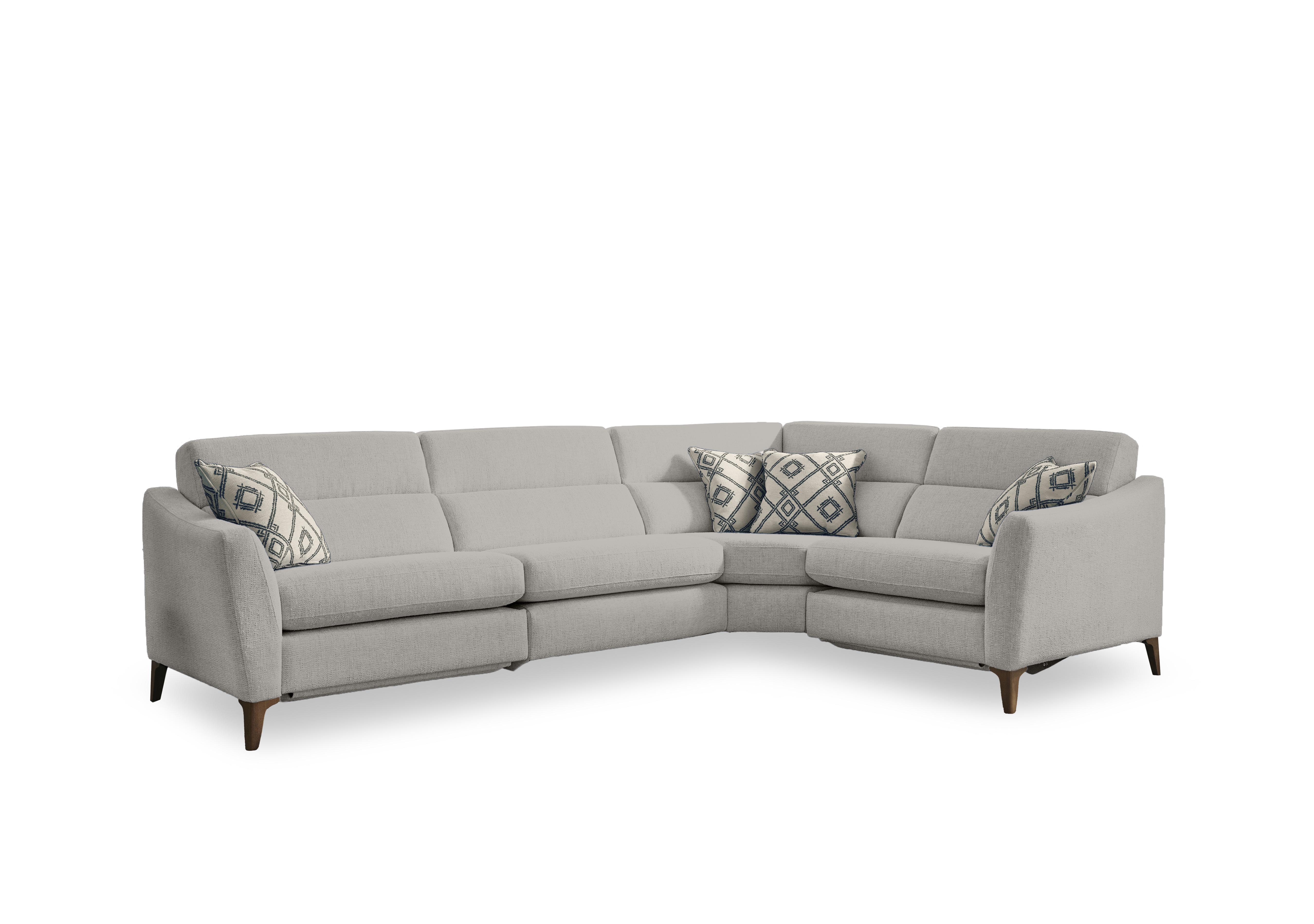 Moderna Corner Sofa in Mht Chalk Sw on Furniture Village