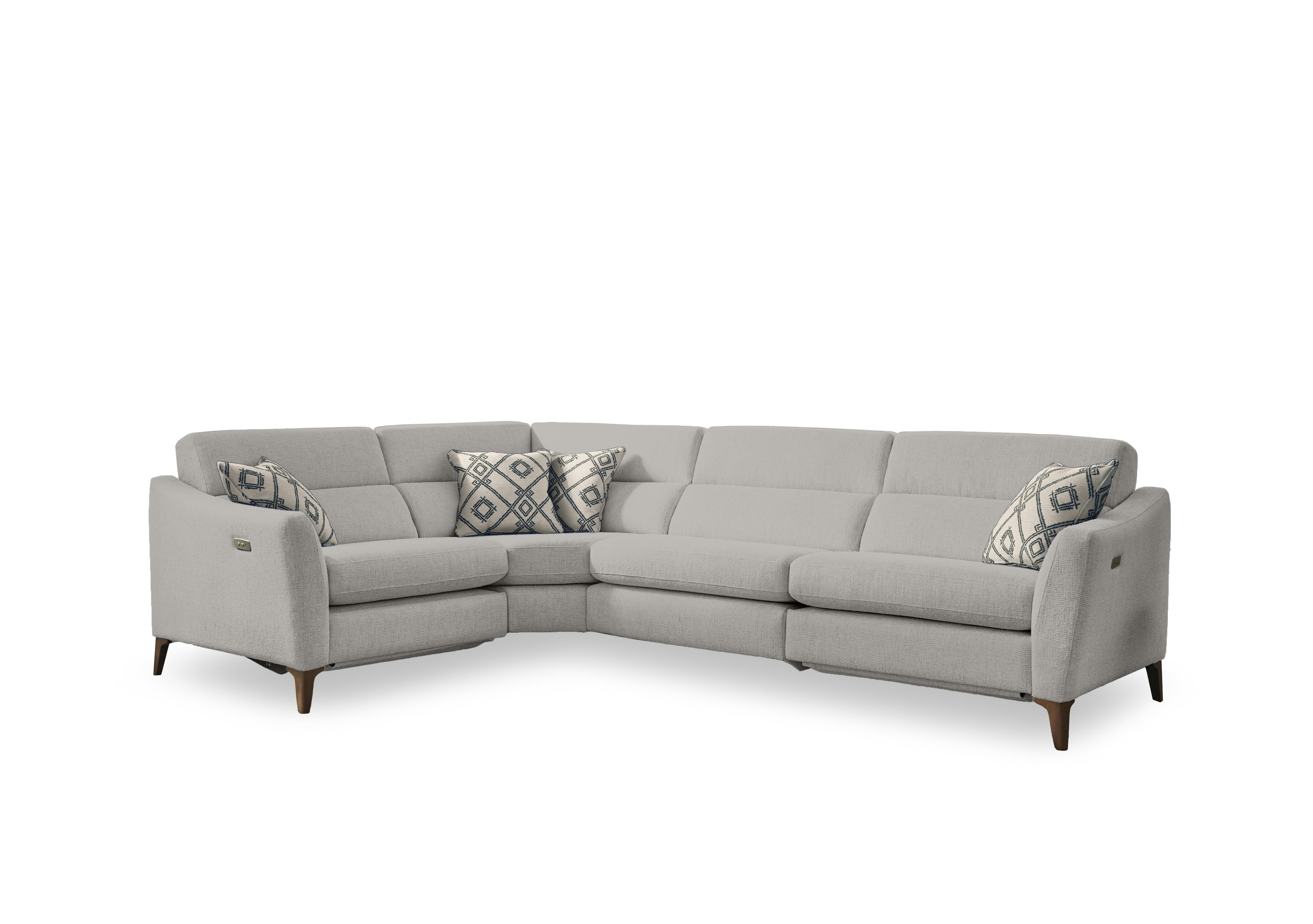 Moderna Corner Sofa in Mht Chalk Sw on Furniture Village