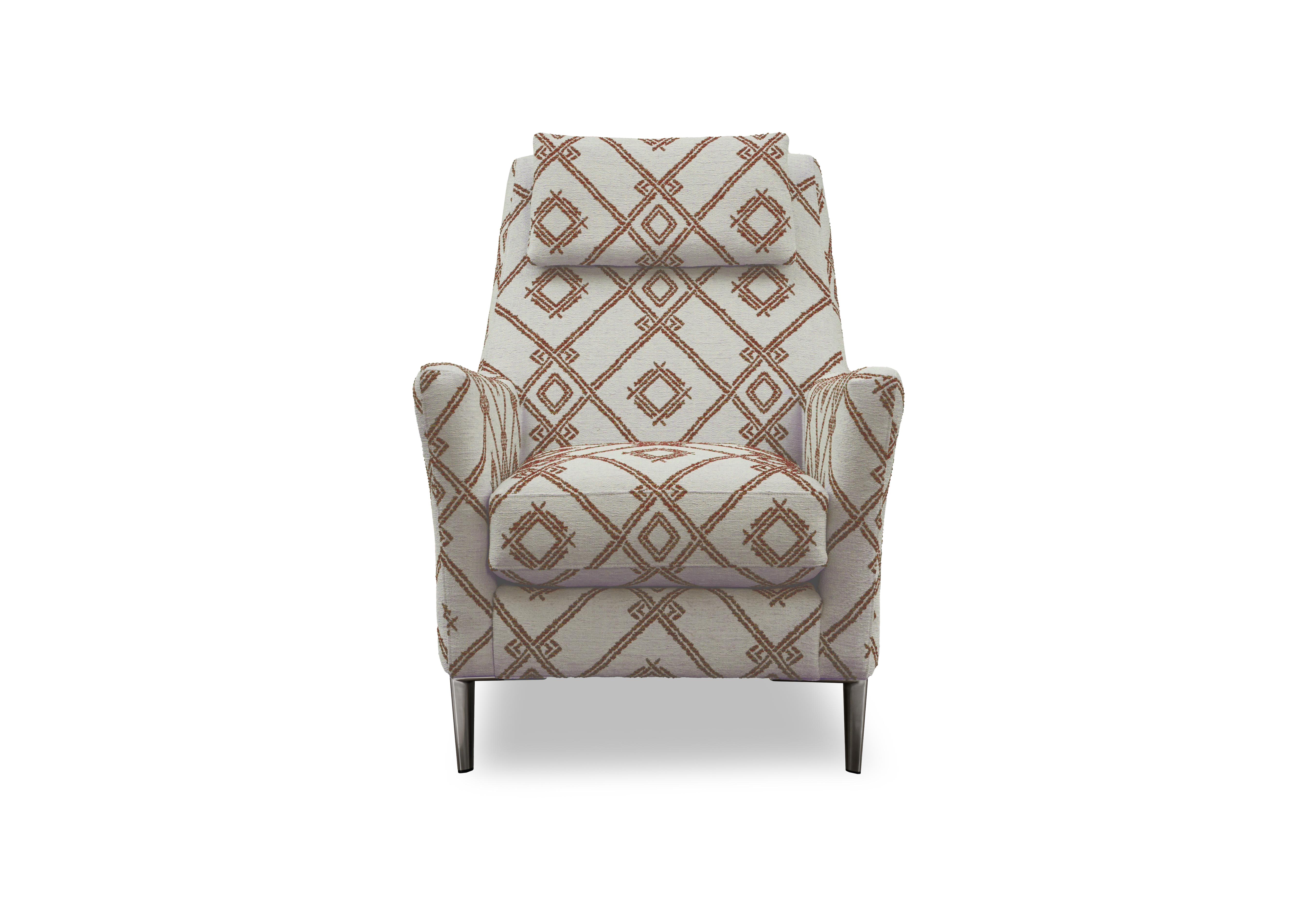 Moderna Designer Chair in Azt Rust Chr on Furniture Village