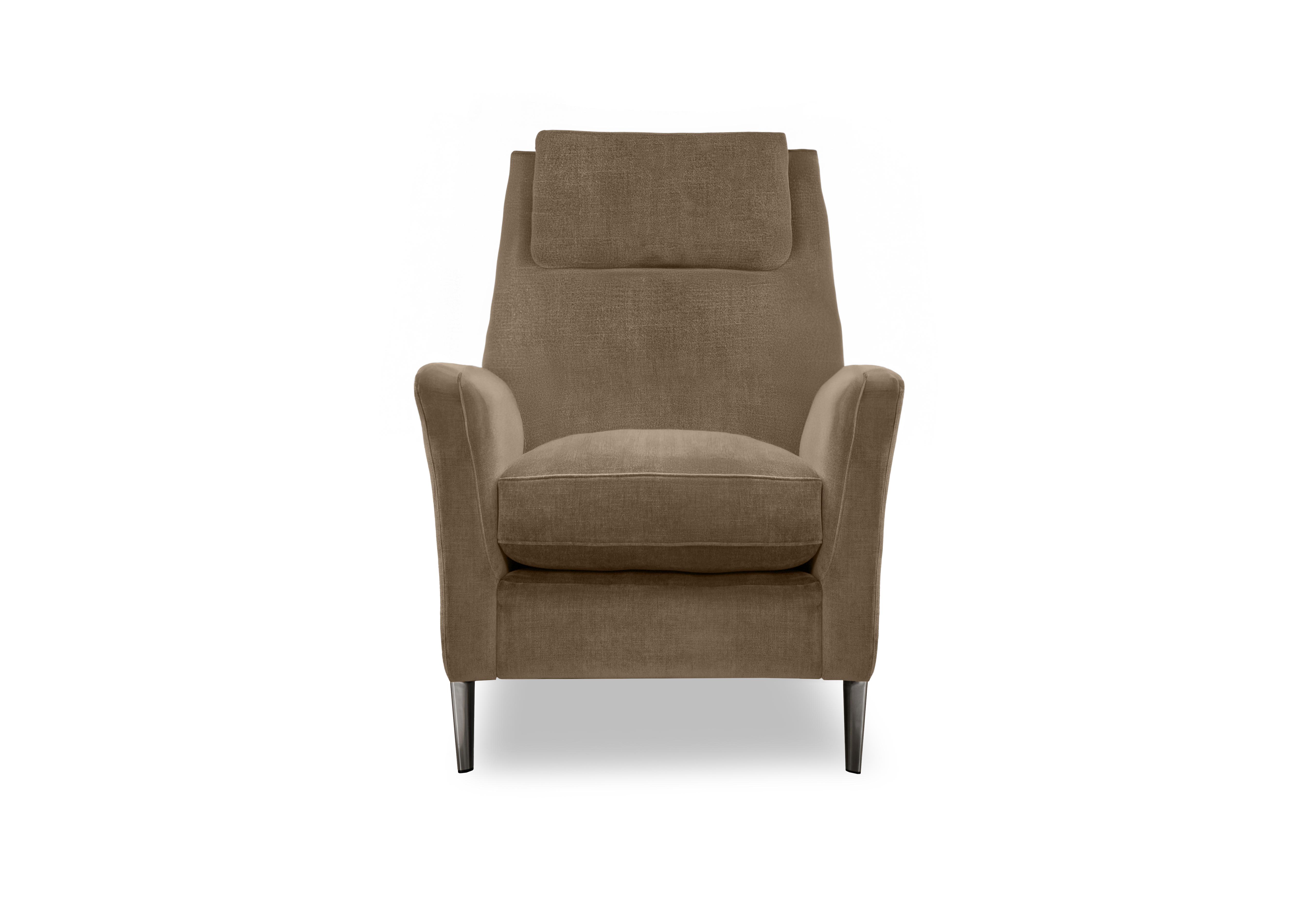 Moderna Designer Chair in Mht Fawn Chr on Furniture Village