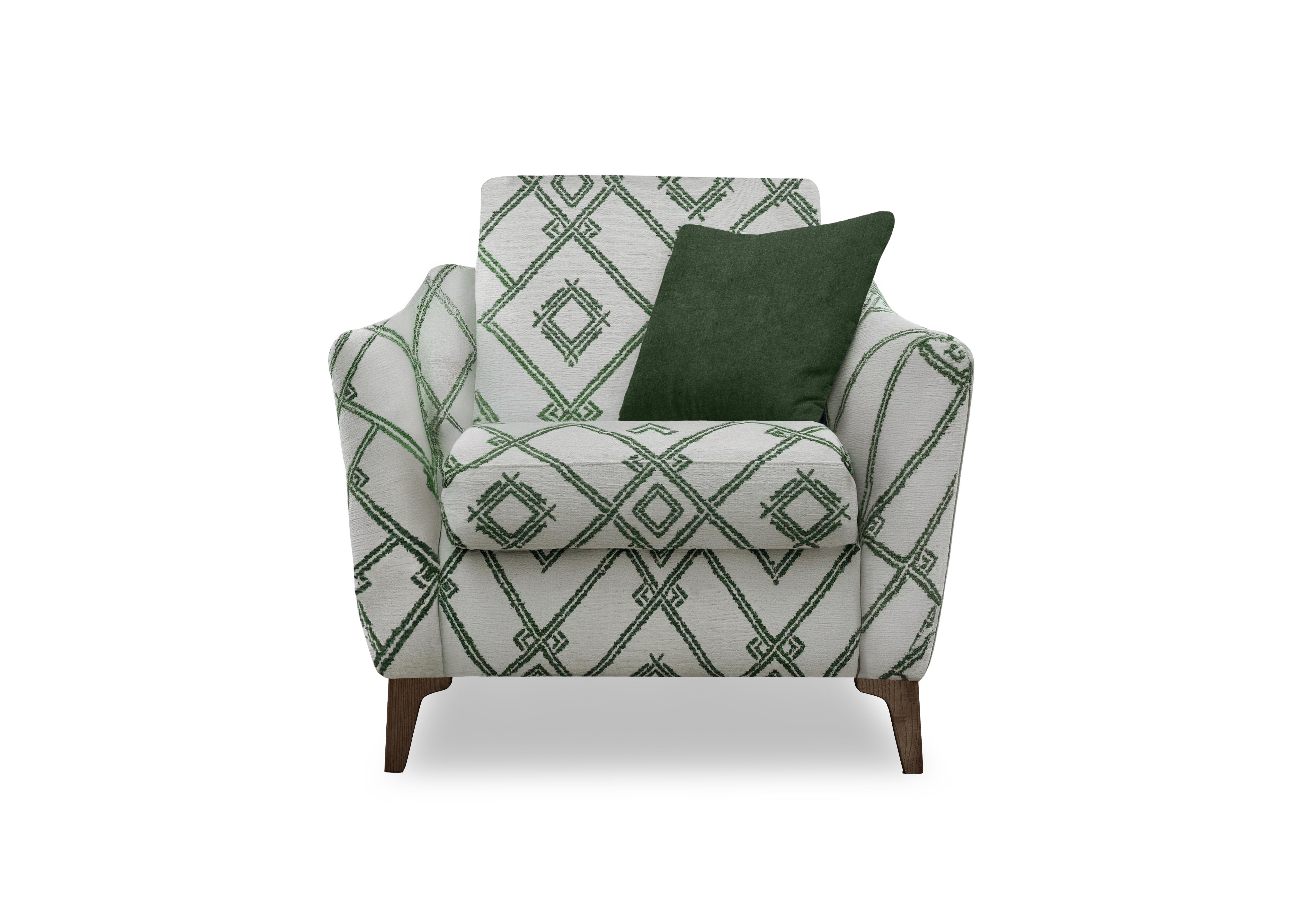 Moderna Power Recliner Chair with Power Telescopic Headrest in Azt Forrest Sw on Furniture Village