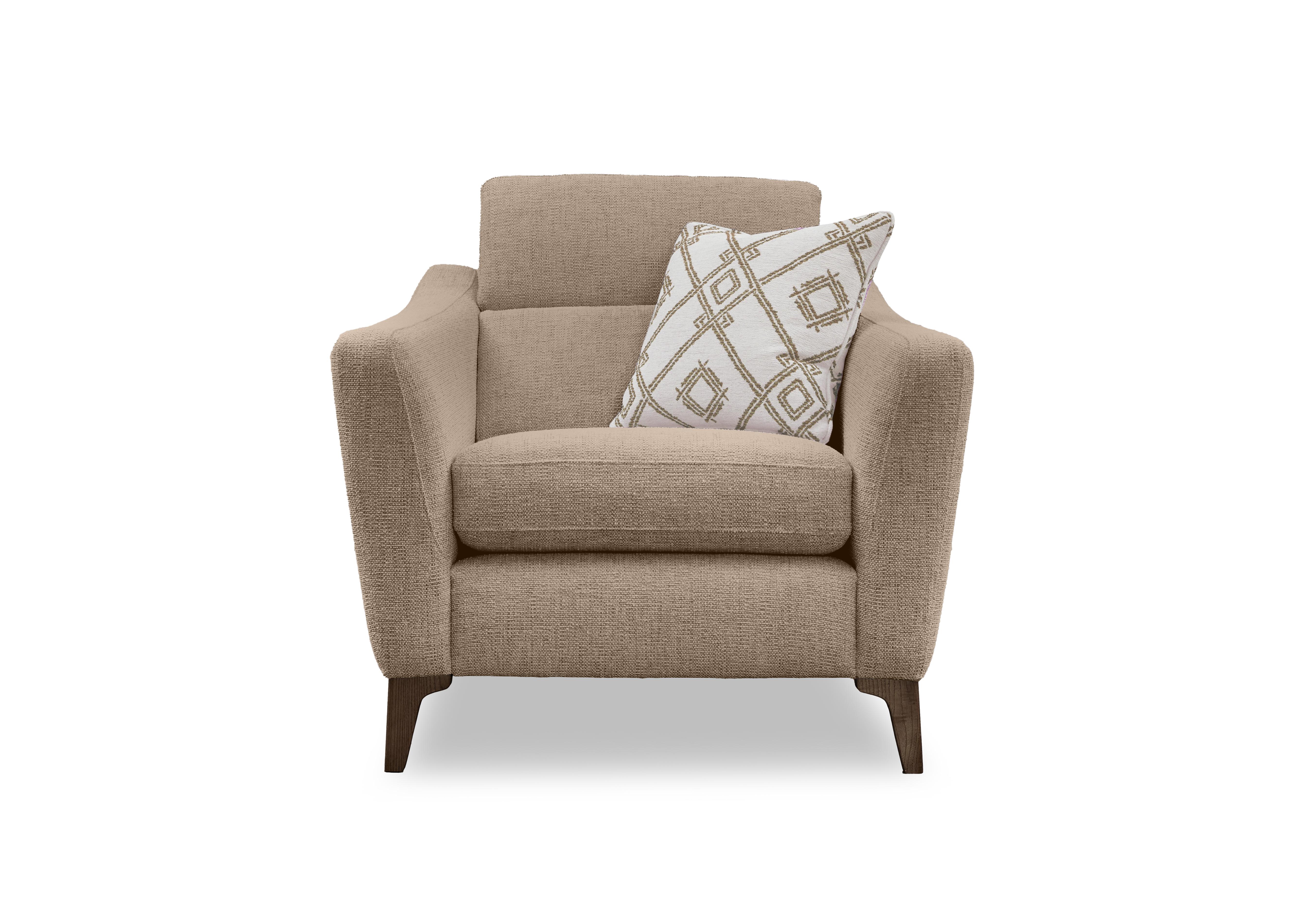 Moderna Power Recliner Chair with Power Telescopic Headrest in Blr Flax Sw on Furniture Village