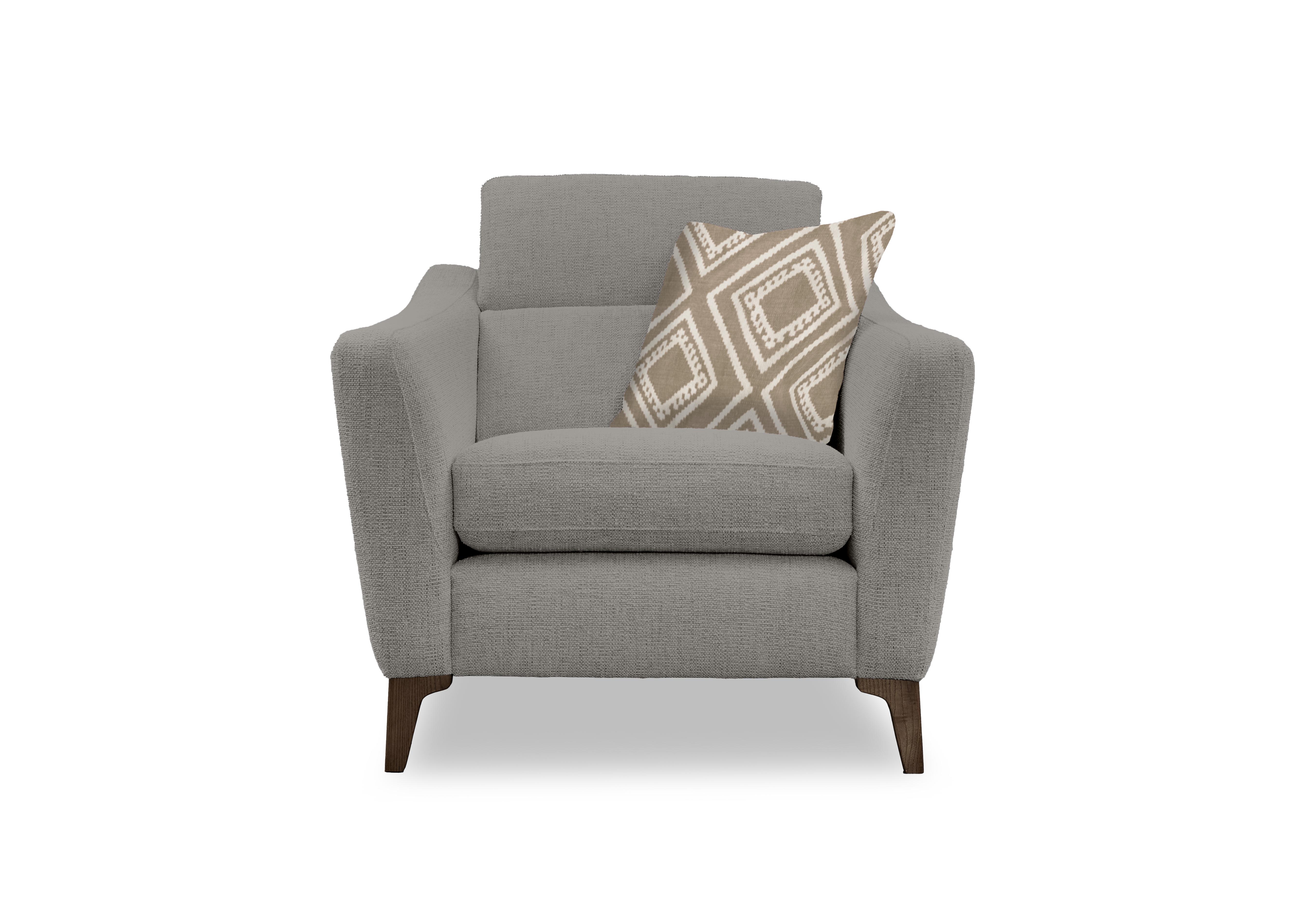 Moderna Power Recliner Chair with Power Telescopic Headrest in Mht Fog Sw on Furniture Village