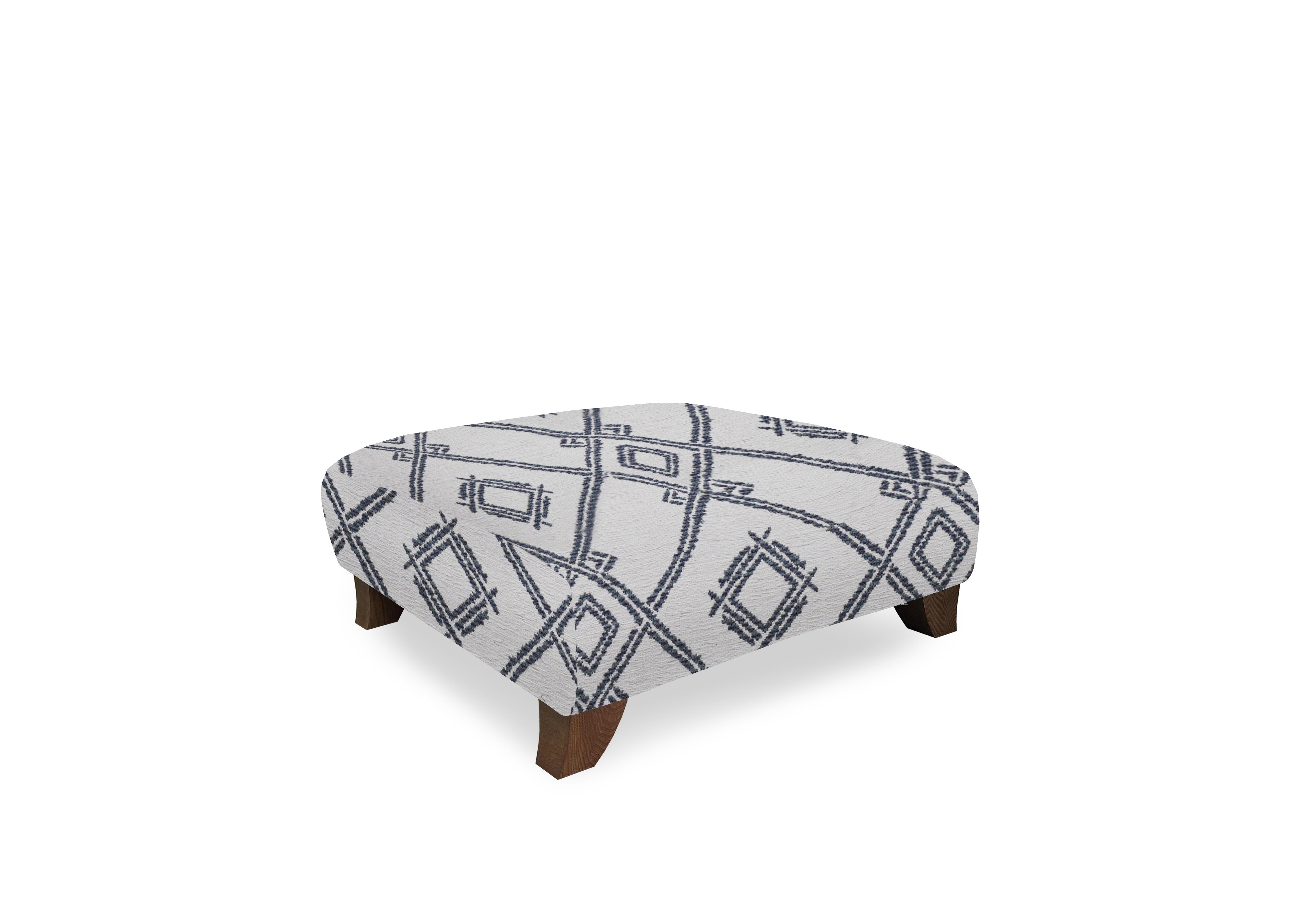 Moderna Footstool in Azt Marine Sw on Furniture Village