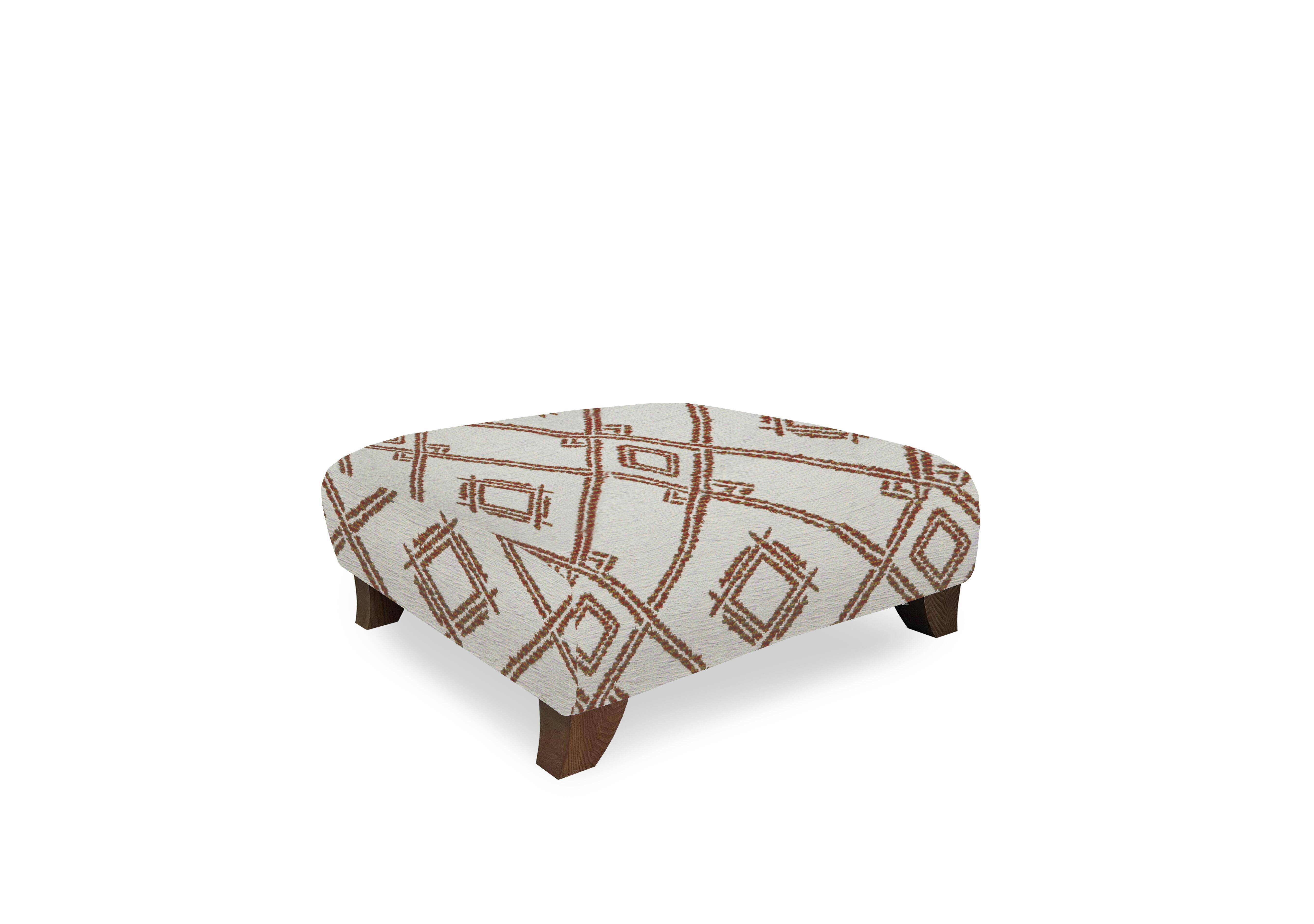 Moderna Footstool in Azt Rust Sw on Furniture Village