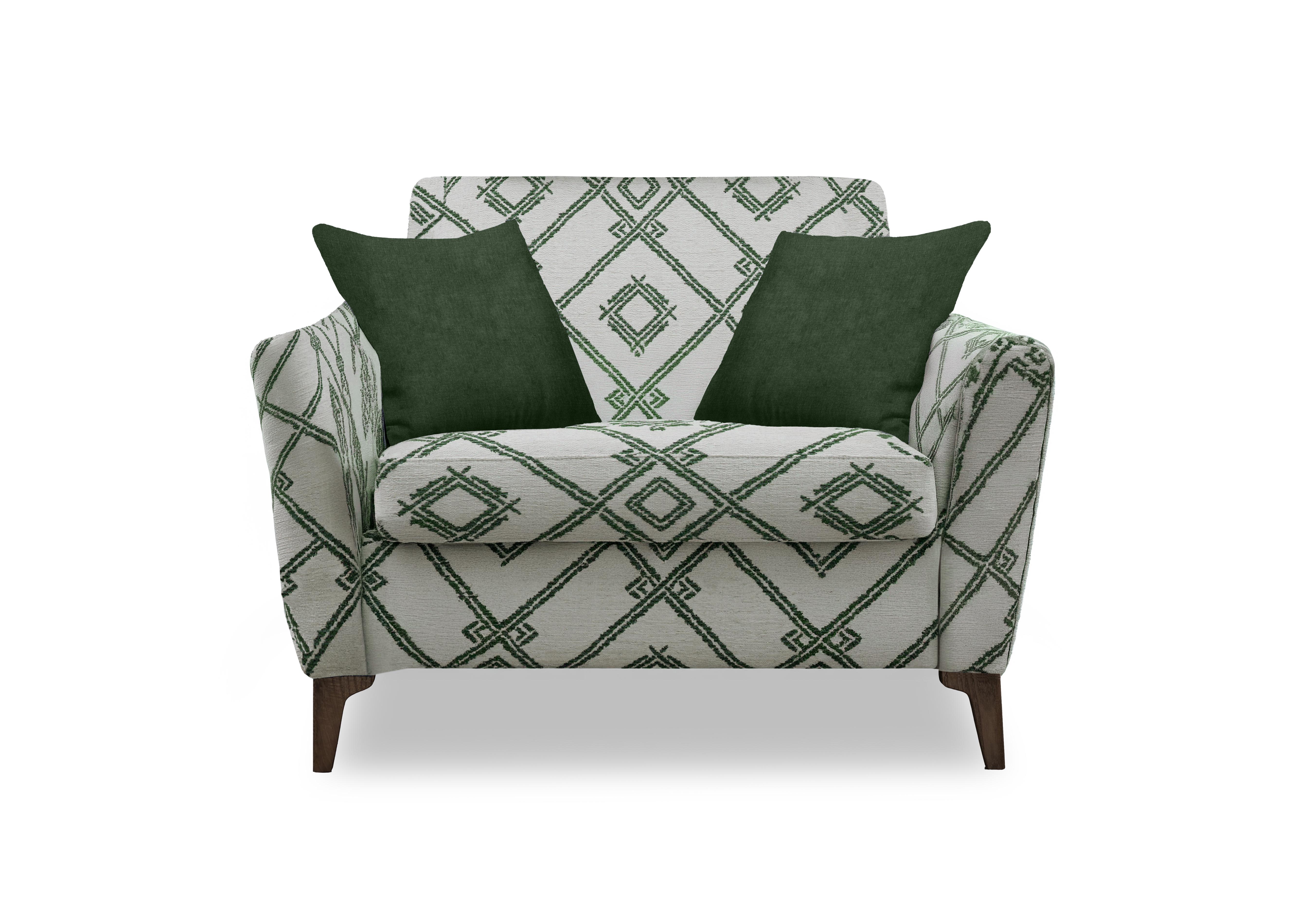 Moderna Snuggler Chair in Azt Forrest Sw on Furniture Village