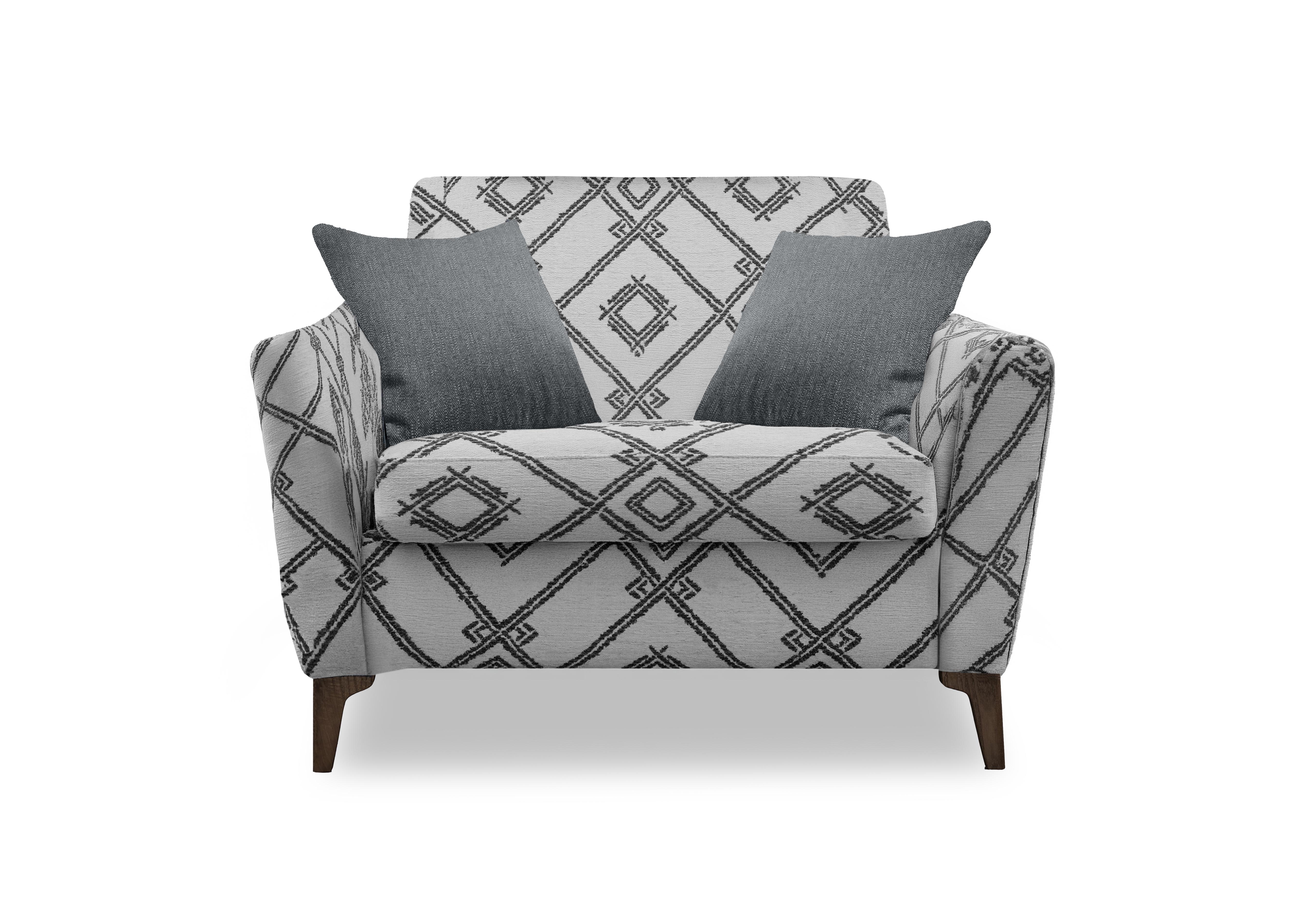 Moderna Snuggler Chair in Azt Mocha Sw on Furniture Village