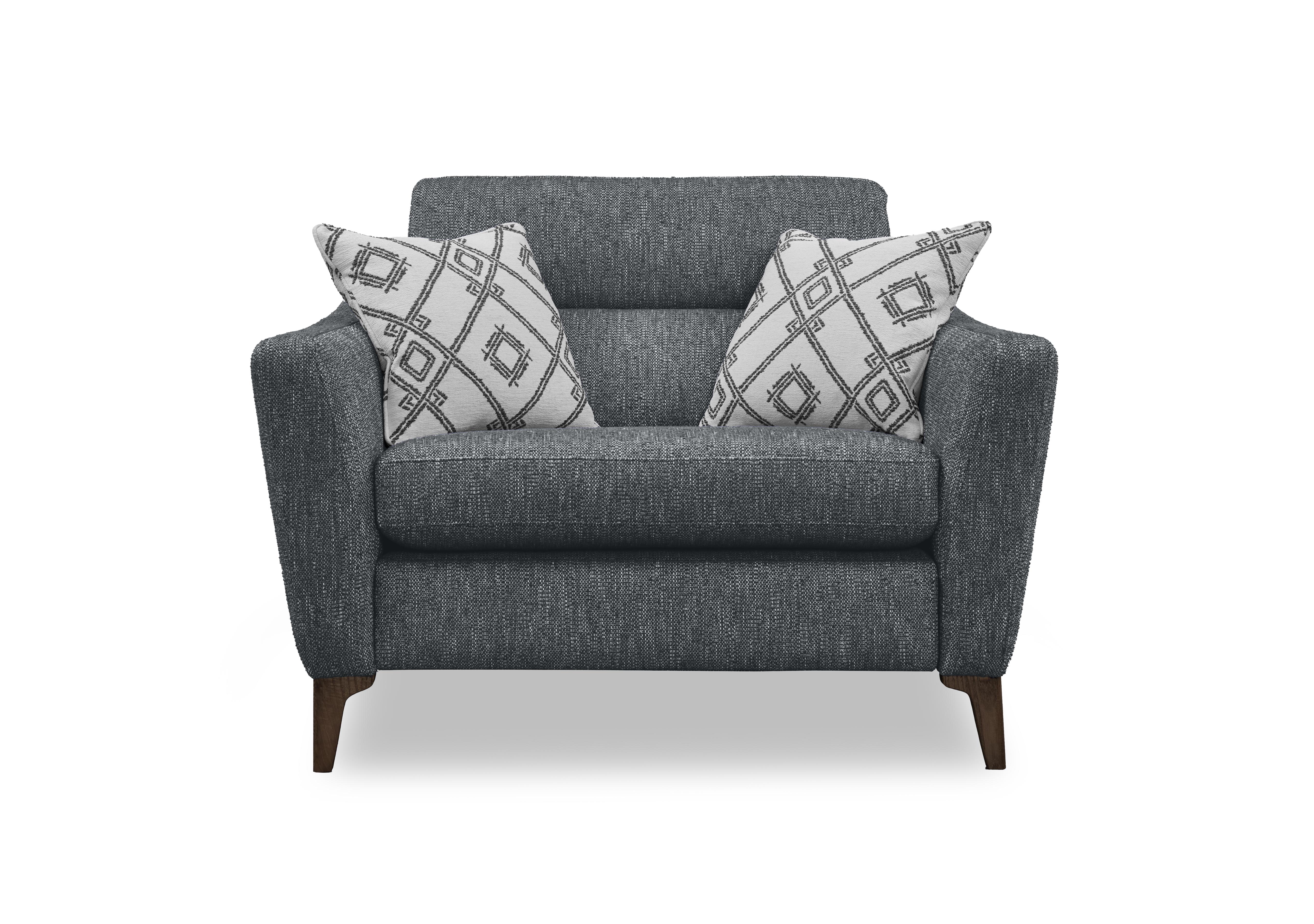 Moderna Snuggler Chair in Blr Charcoal Sw on Furniture Village