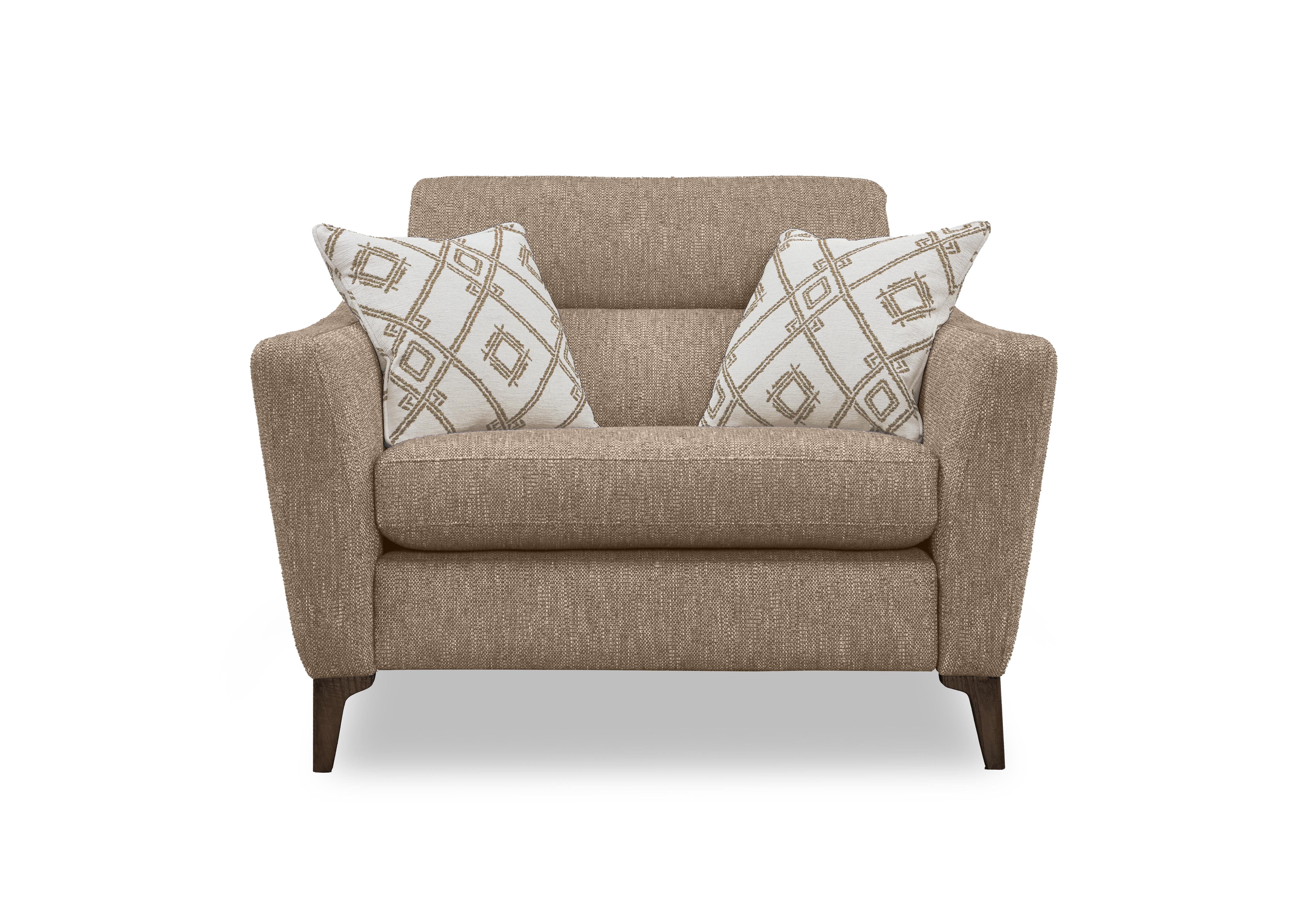 Moderna Snuggler Chair in Blr Flax Sw on Furniture Village