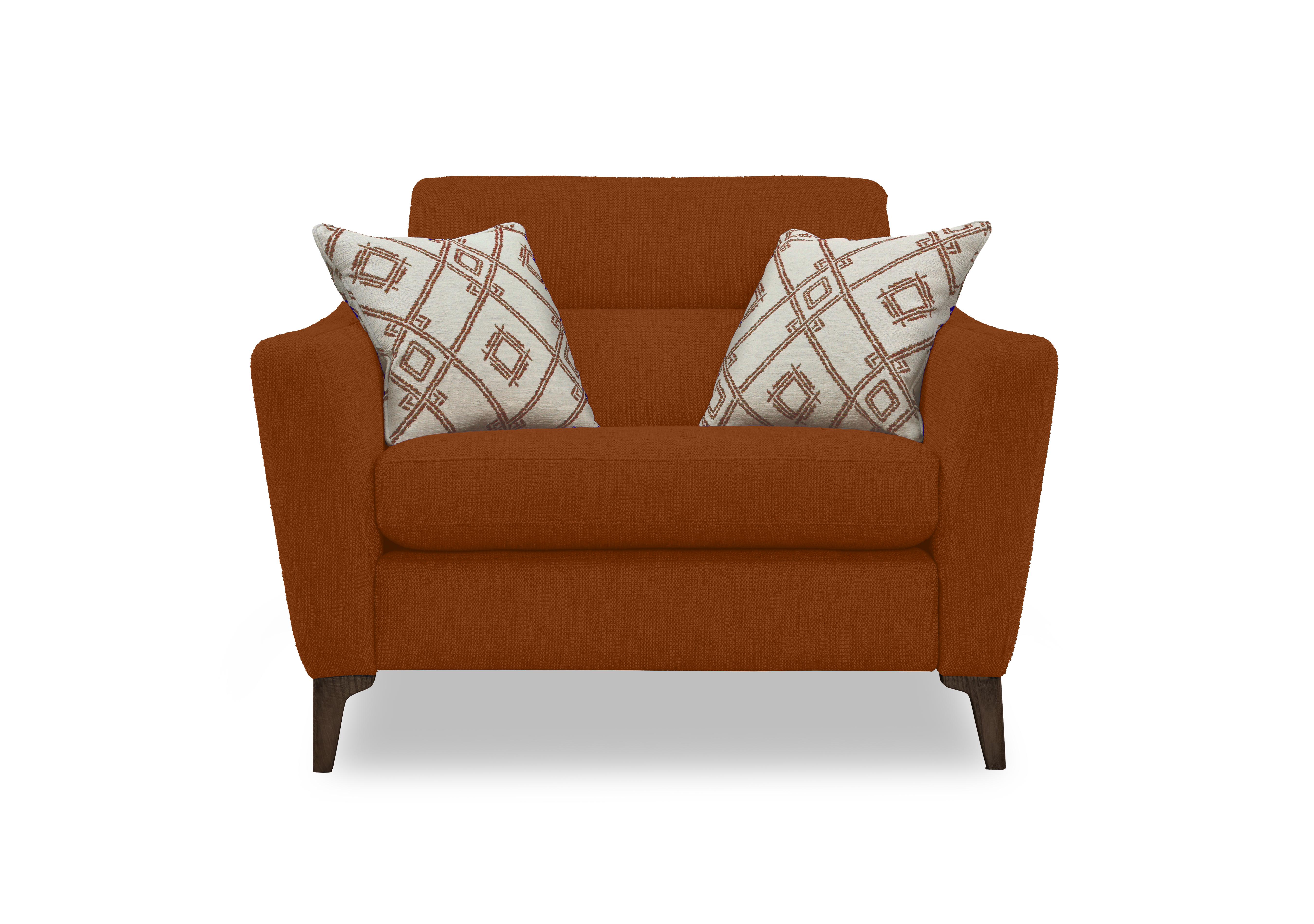 Moderna Snuggler Chair in Mht Pumpkin Sw on Furniture Village