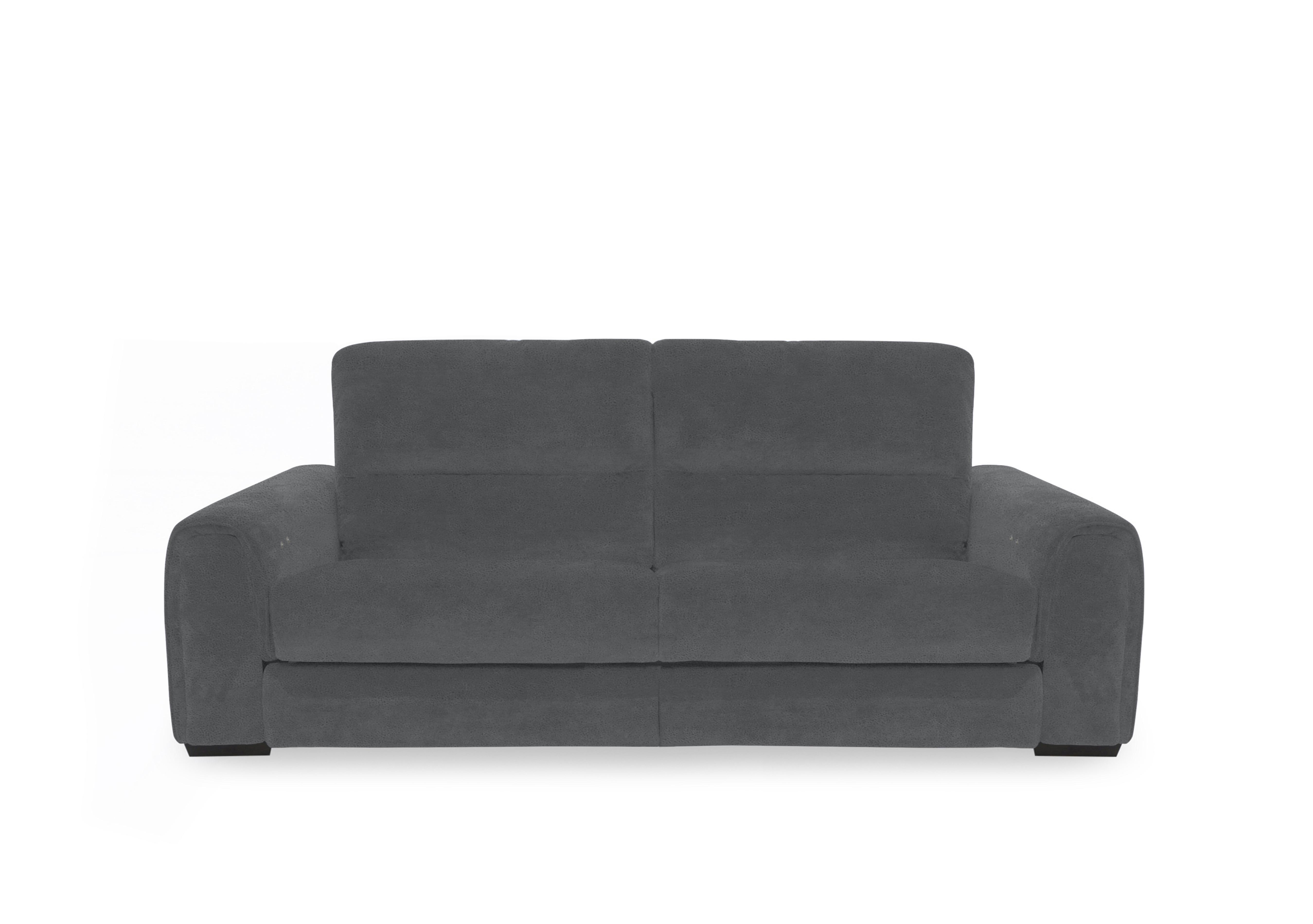 Flex Fabric 3 Seater Sofa Bed with Storage Arms in Fab-Meg-R20 Pewter on Furniture Village