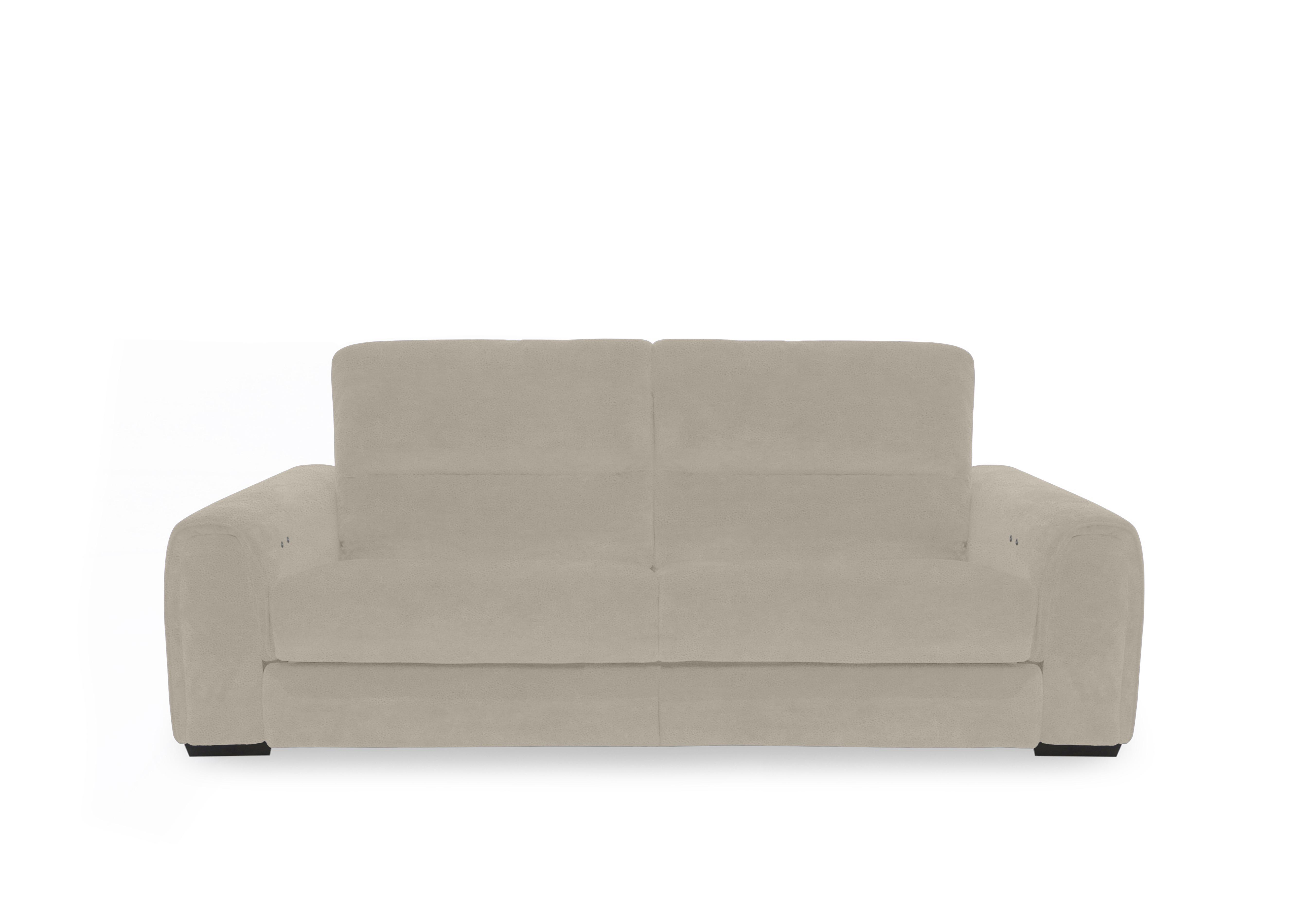 Flex Fabric 3 Seater Sofa Bed with Storage Arms in Fab-Meg-R32 Light Khaki on Furniture Village