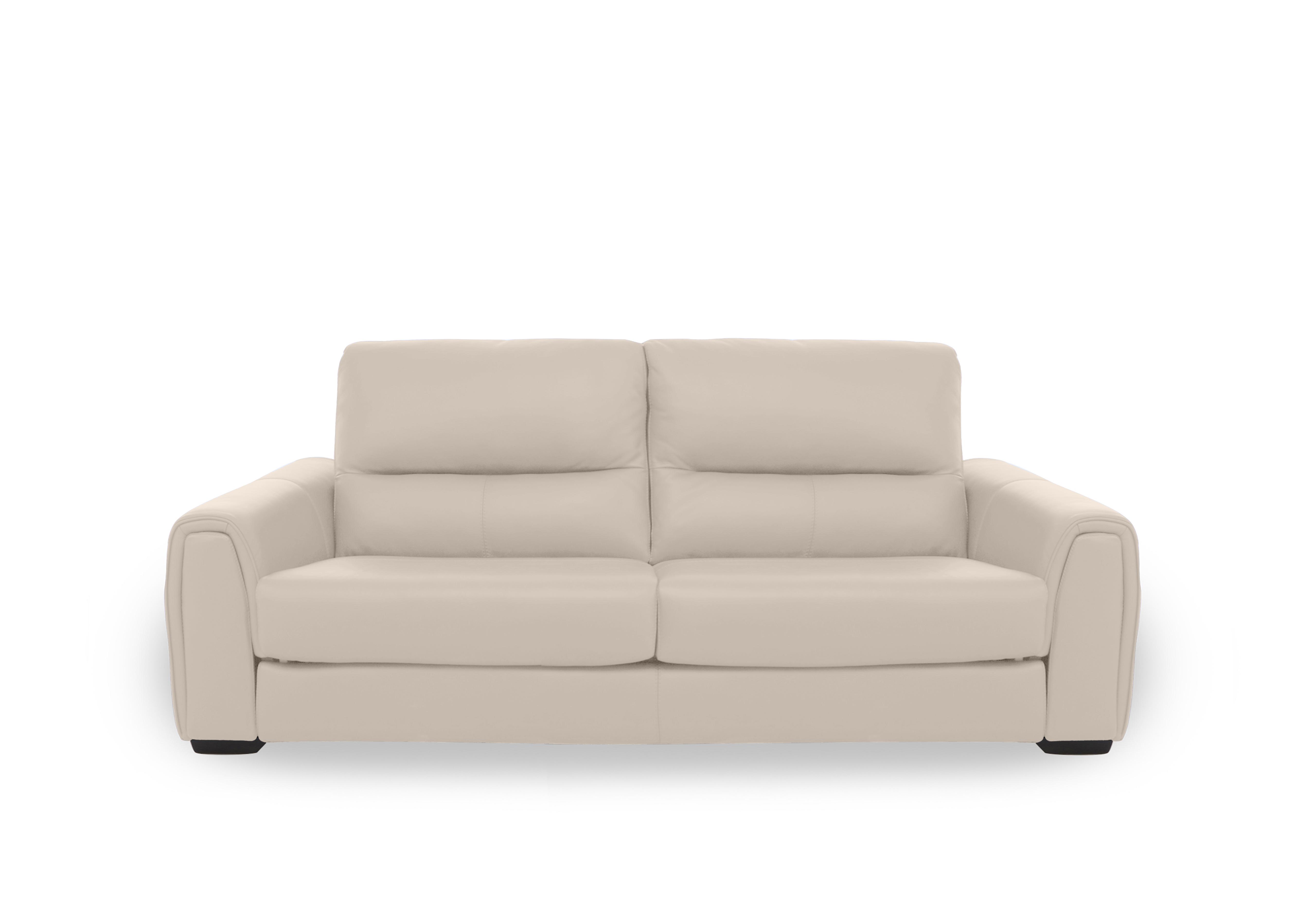 Flex Leather 3 Seater Sofa Bed with Storage Arms in Nc-041e Dapple Grey on Furniture Village