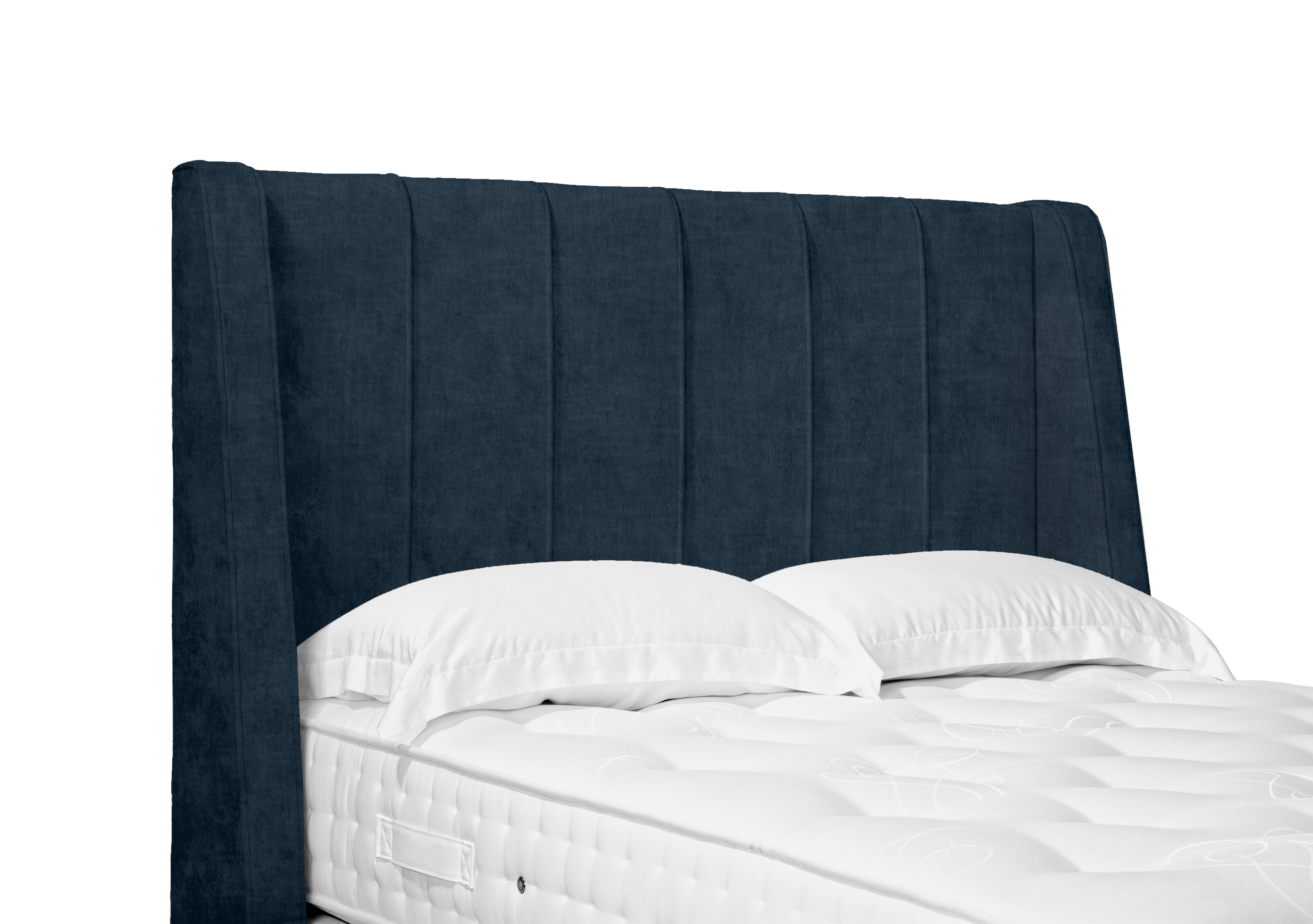 Artisan Collection Alden High Floor Standing Headboard in 600 Granite Blue on Furniture Village