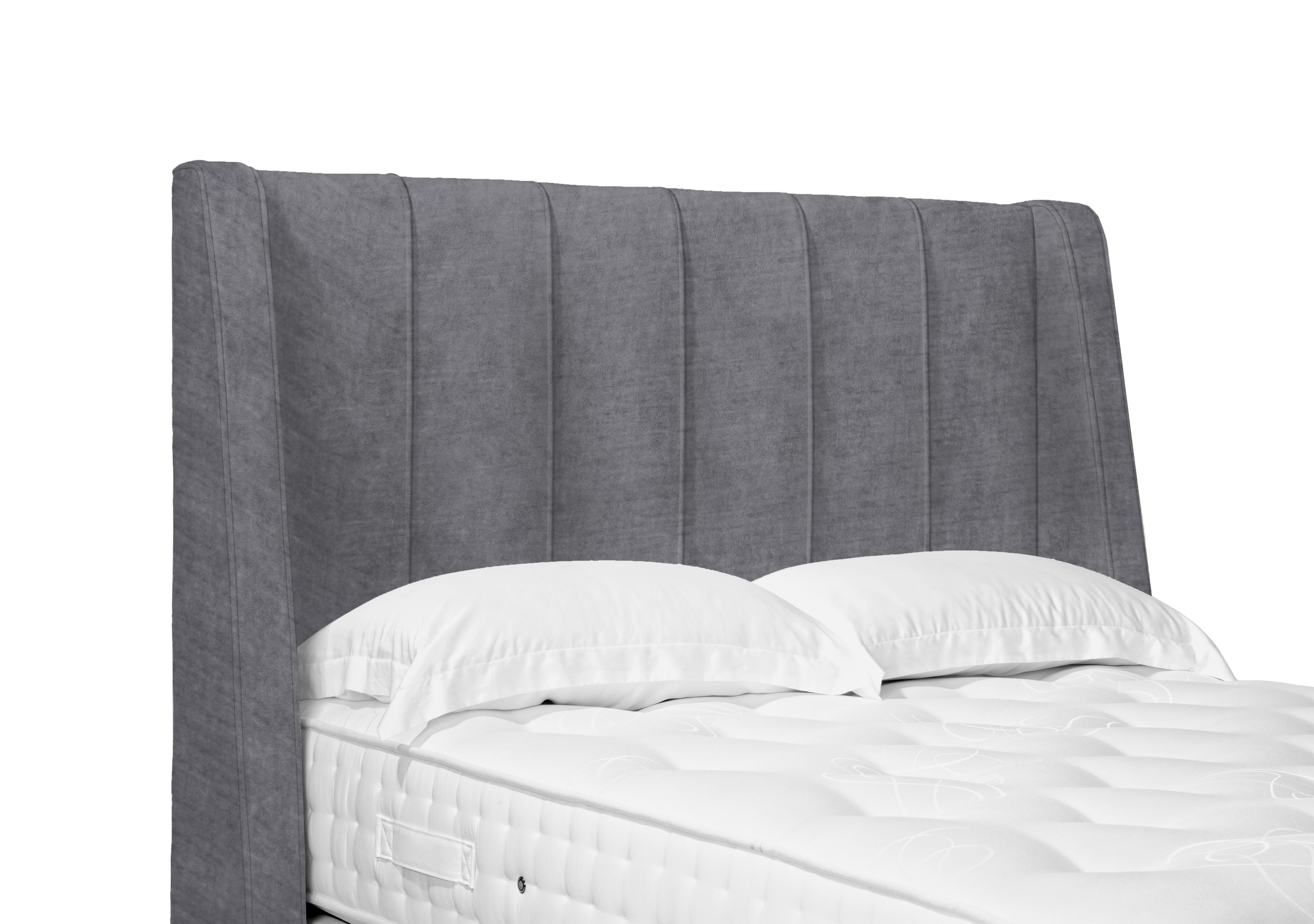 Artisan Collection Alden High Floor Standing Headboard in Aston Steel on Furniture Village