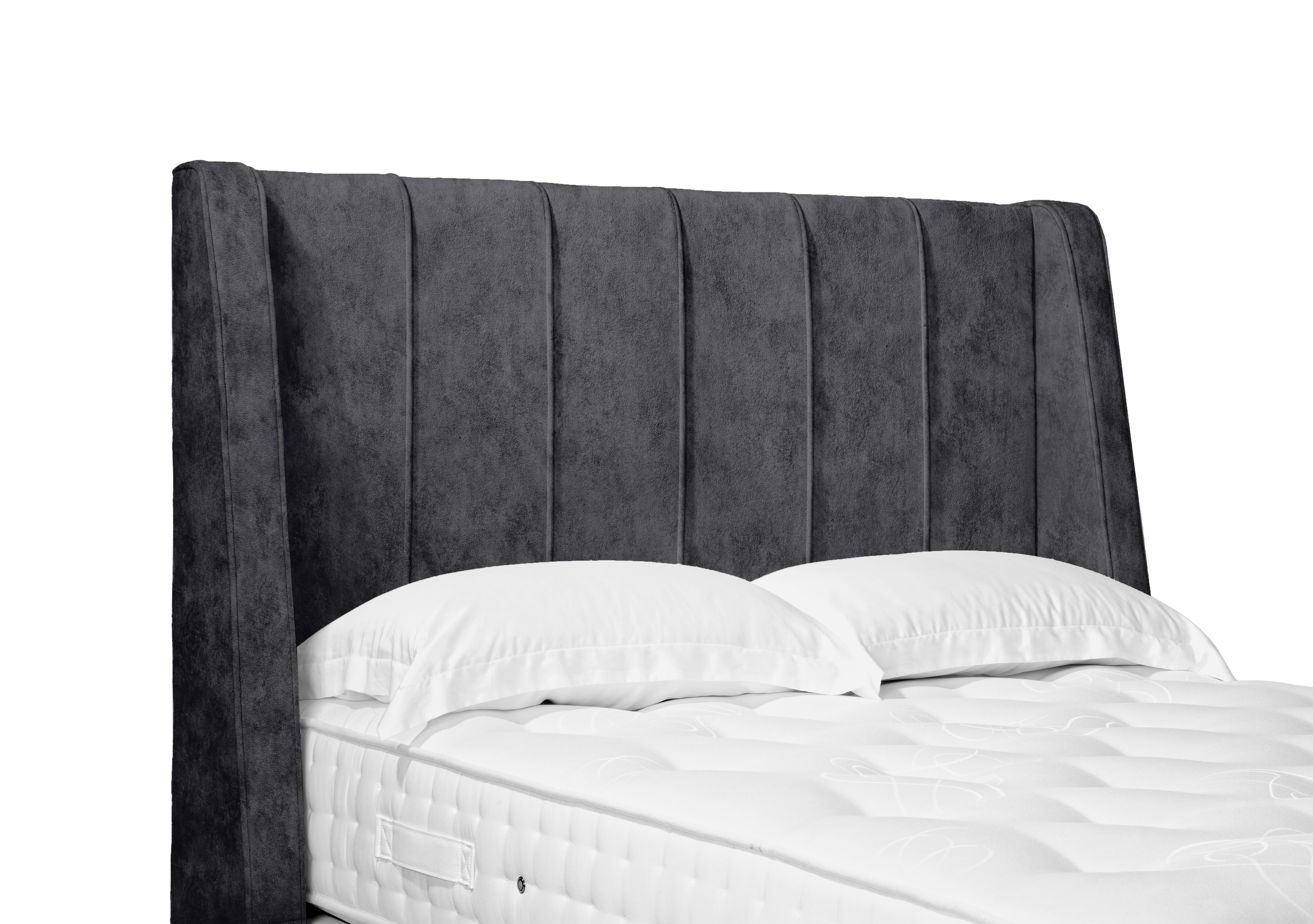 Alden High Floor Standing Headboard in Daytona Coal on Furniture Village