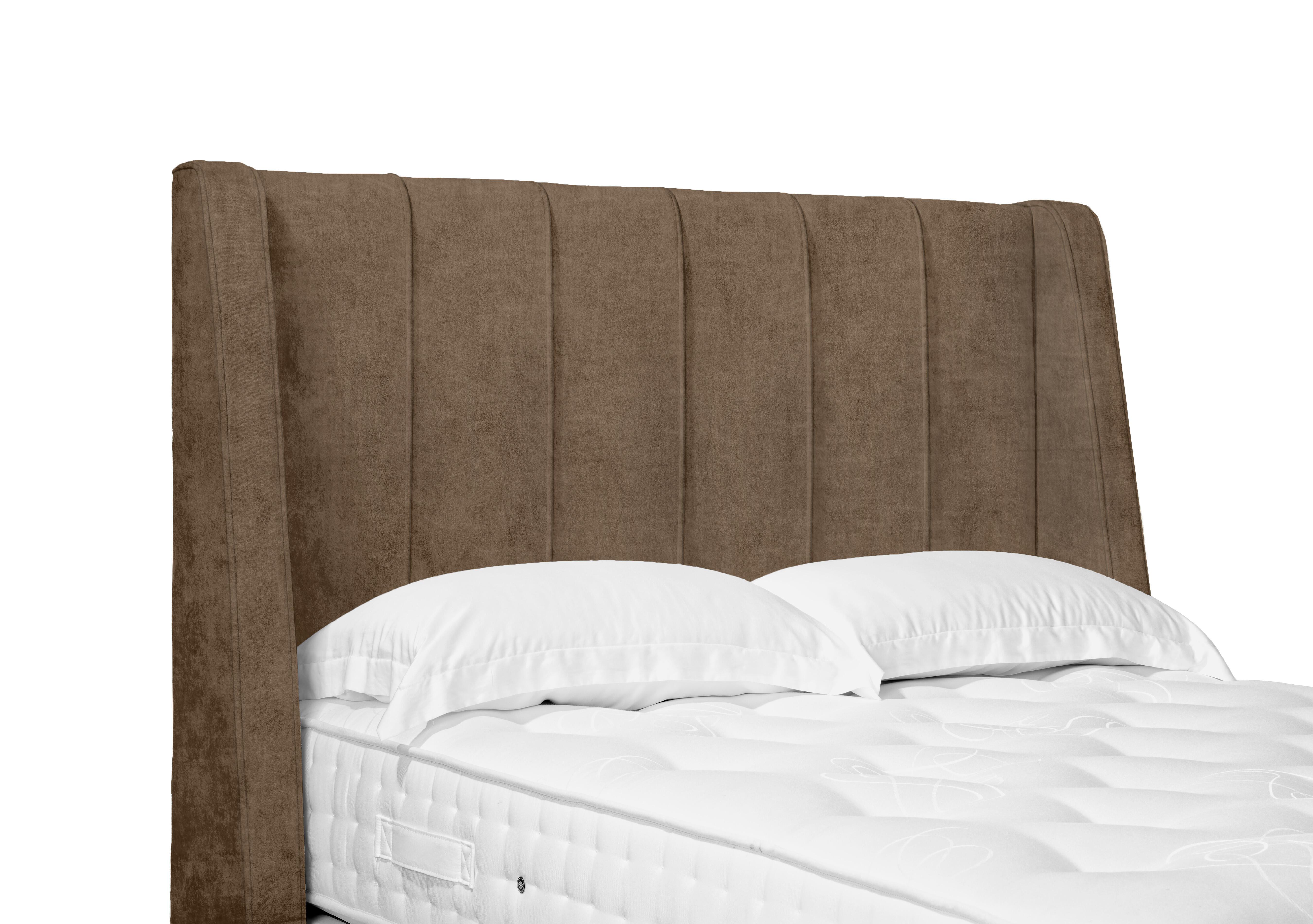 Alden High Floor Standing Headboard in Lace Caramel on Furniture Village