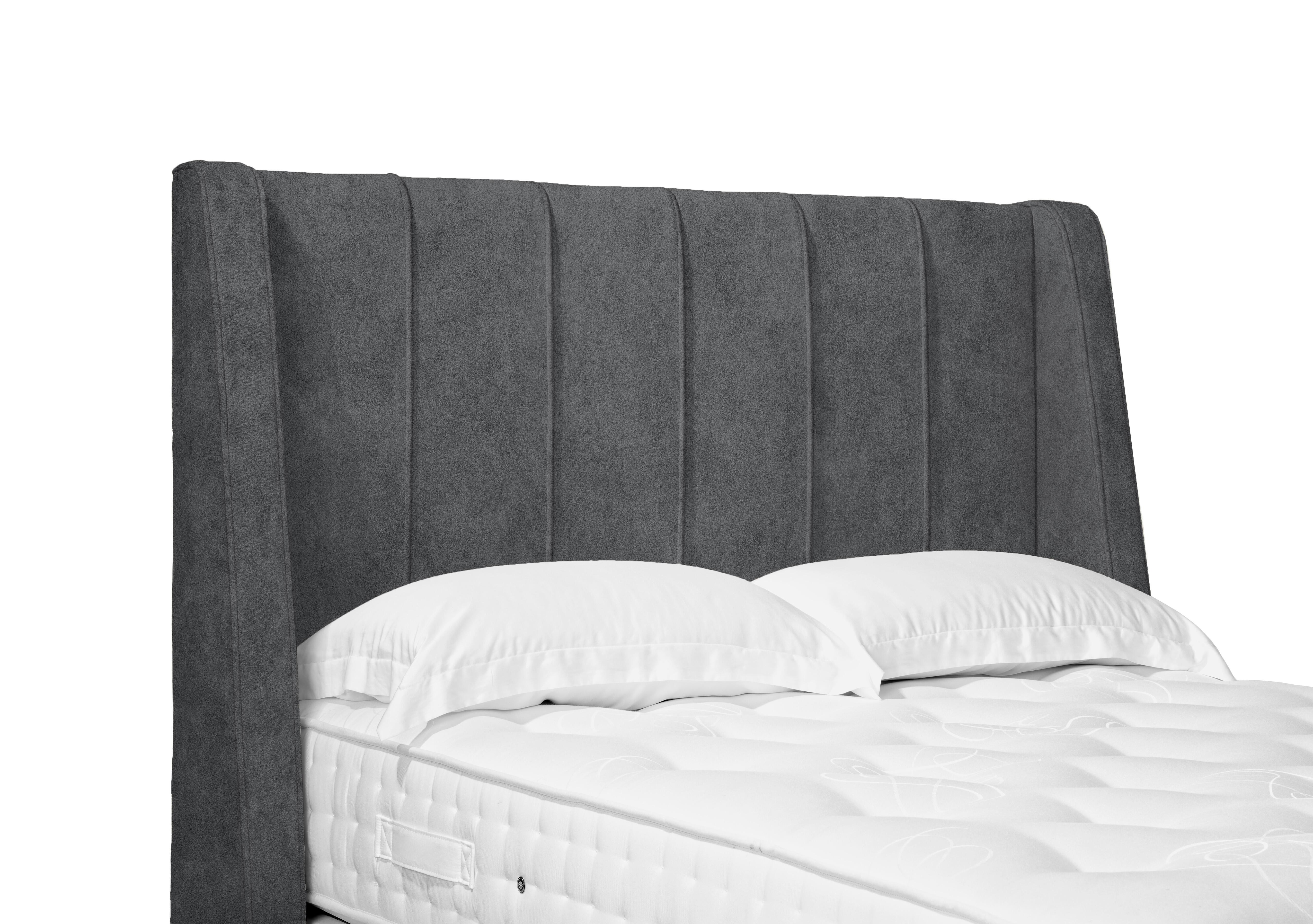 Artisan Collection Alden High Floor Standing Headboard in Pewter Haze on Furniture Village