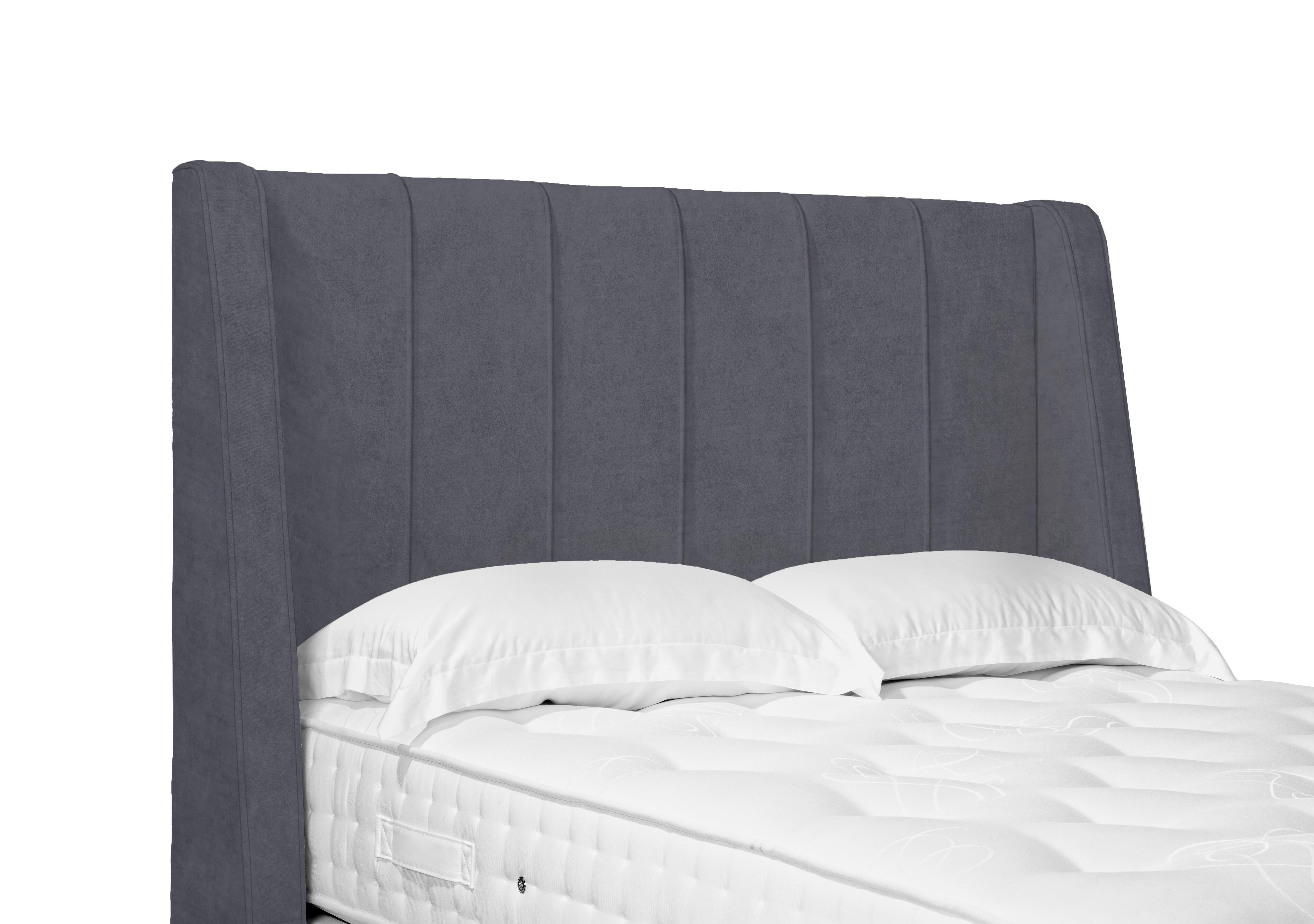Artisan Collection Alden High Floor Standing Winged Headboard in Seven Anthracite on Furniture Village