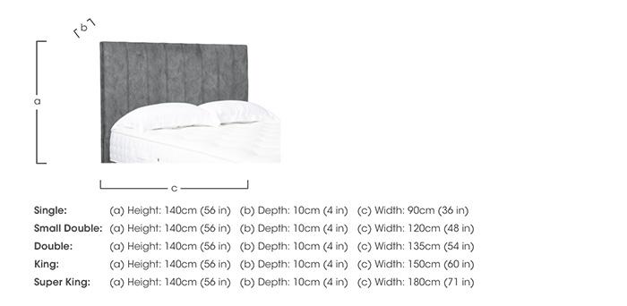 Axel High Floor Standing Headboard in  on Furniture Village