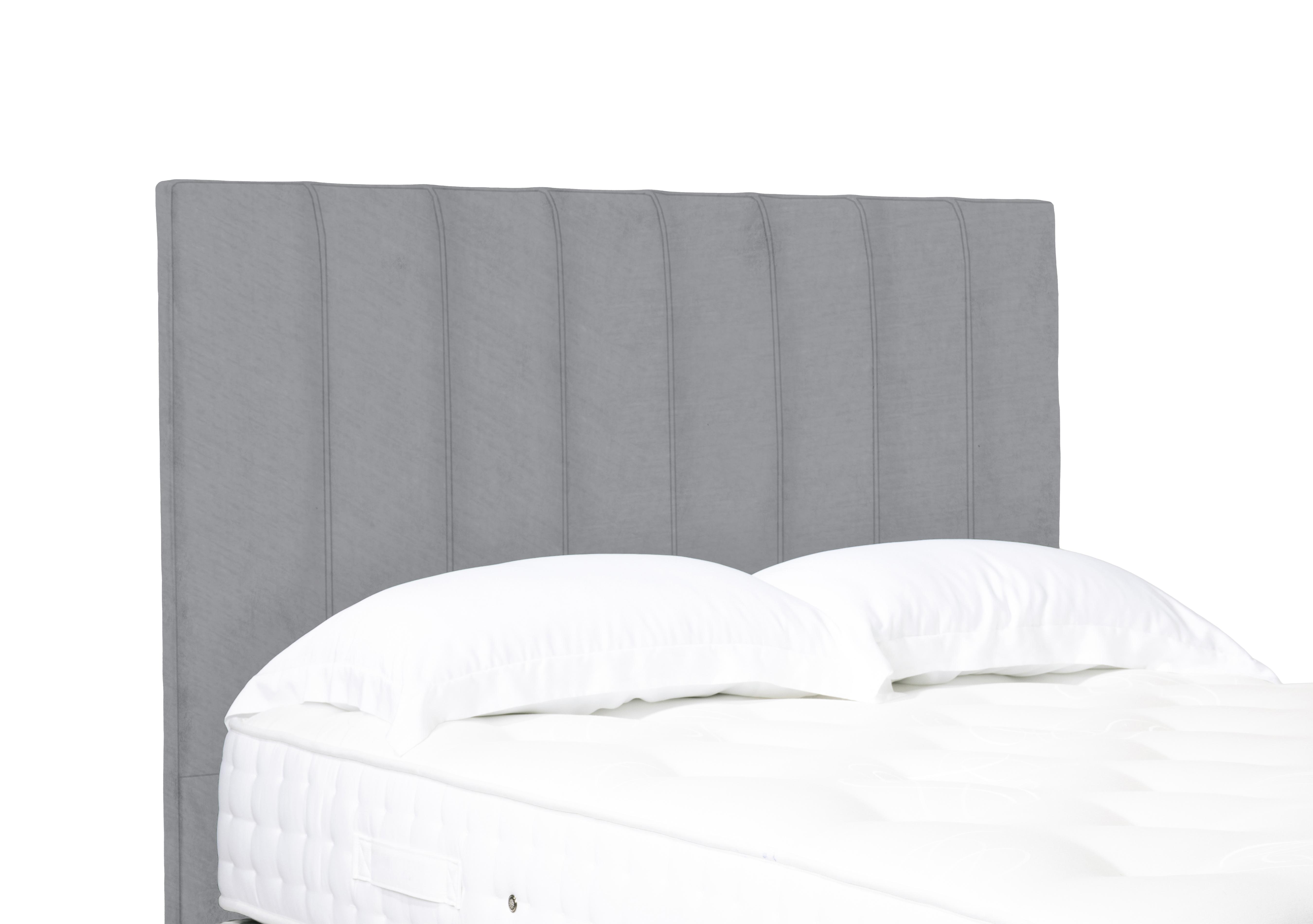 Artisan Collection Axel High Floor Standing Headboard in Aston Silver on Furniture Village