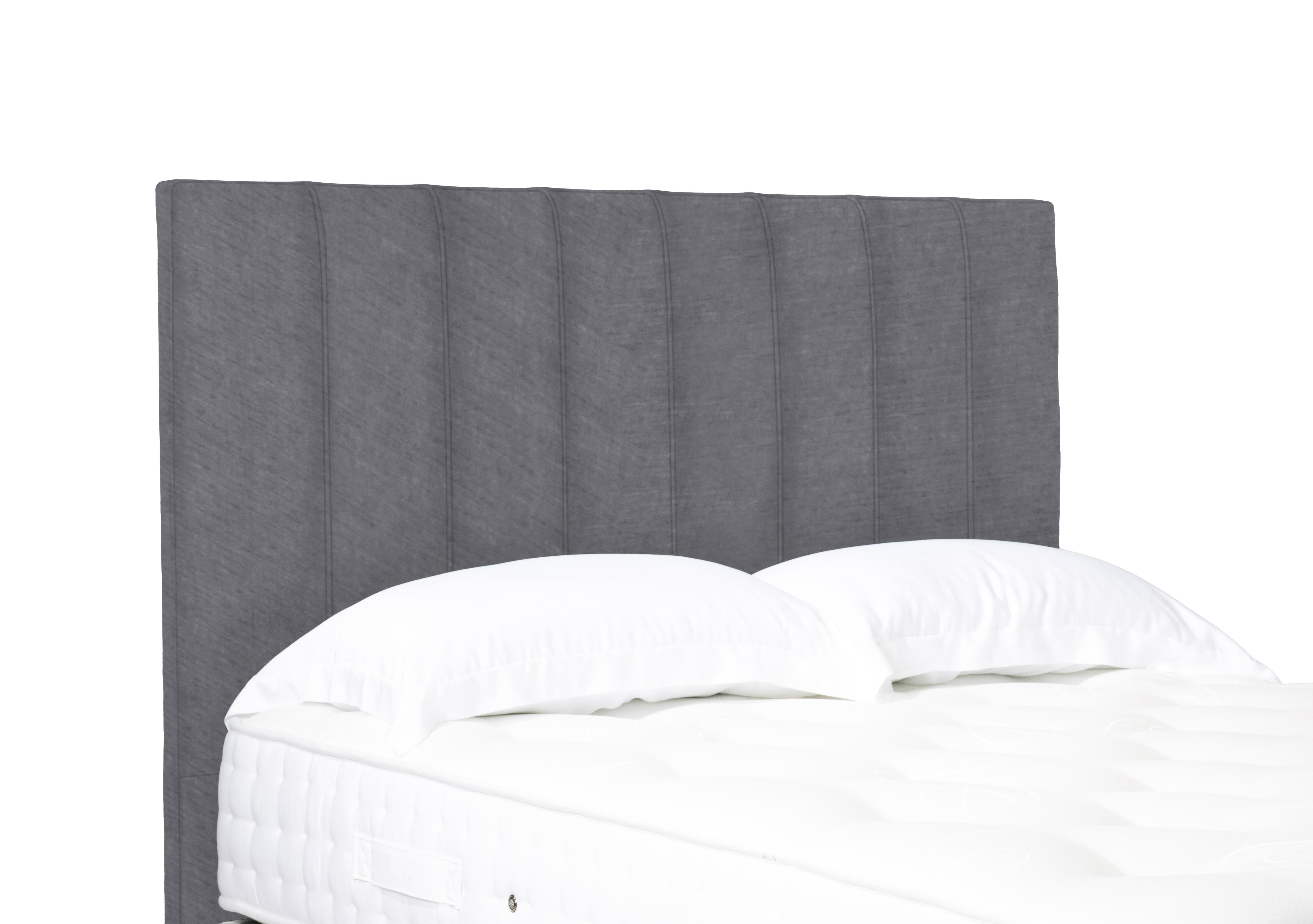 Artisan Collection Axel High Floor Standing Headboard in Aston Steel on Furniture Village