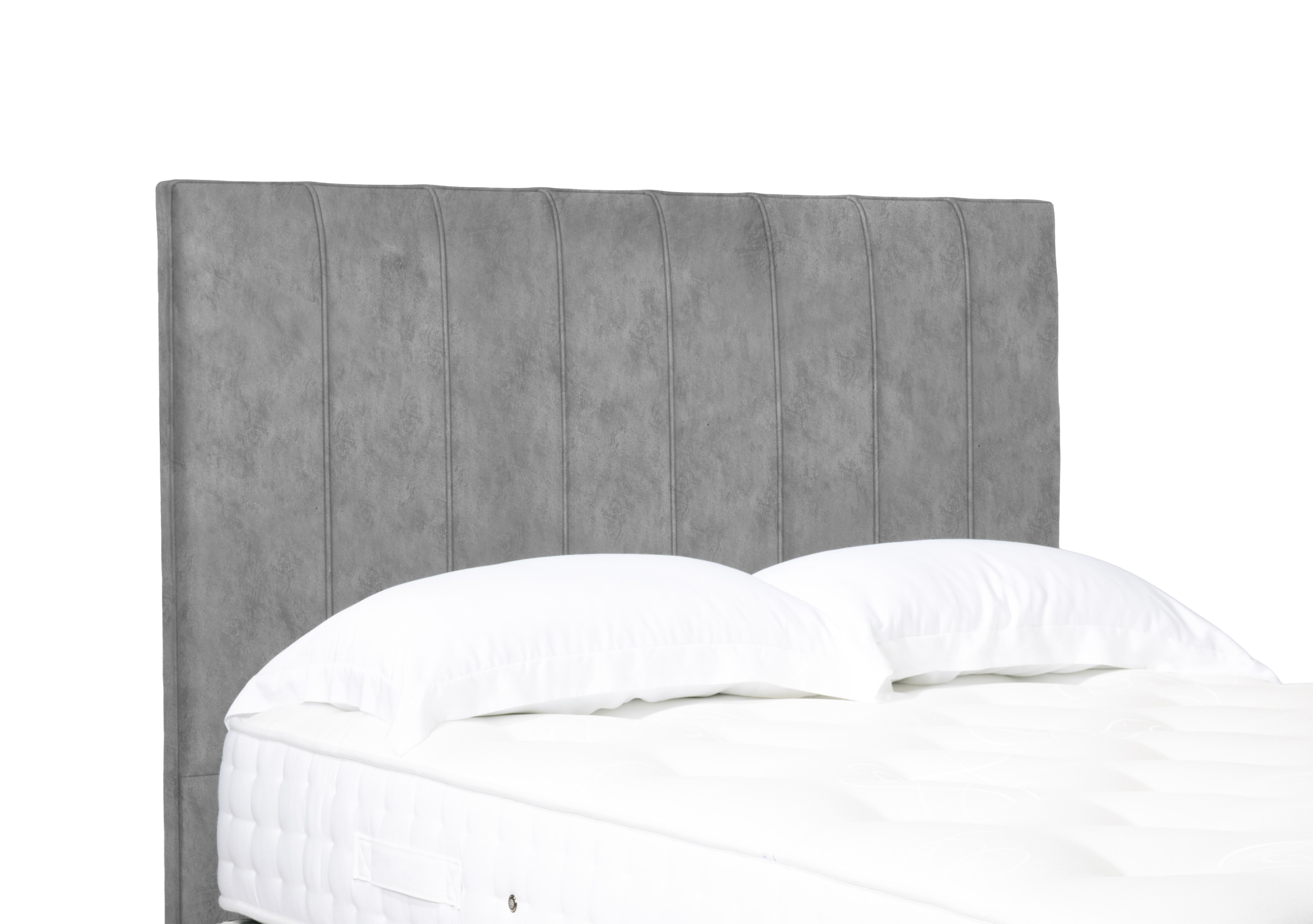Artisan Collection Axel High Floor Standing Headboard in Dapple Sterling on Furniture Village