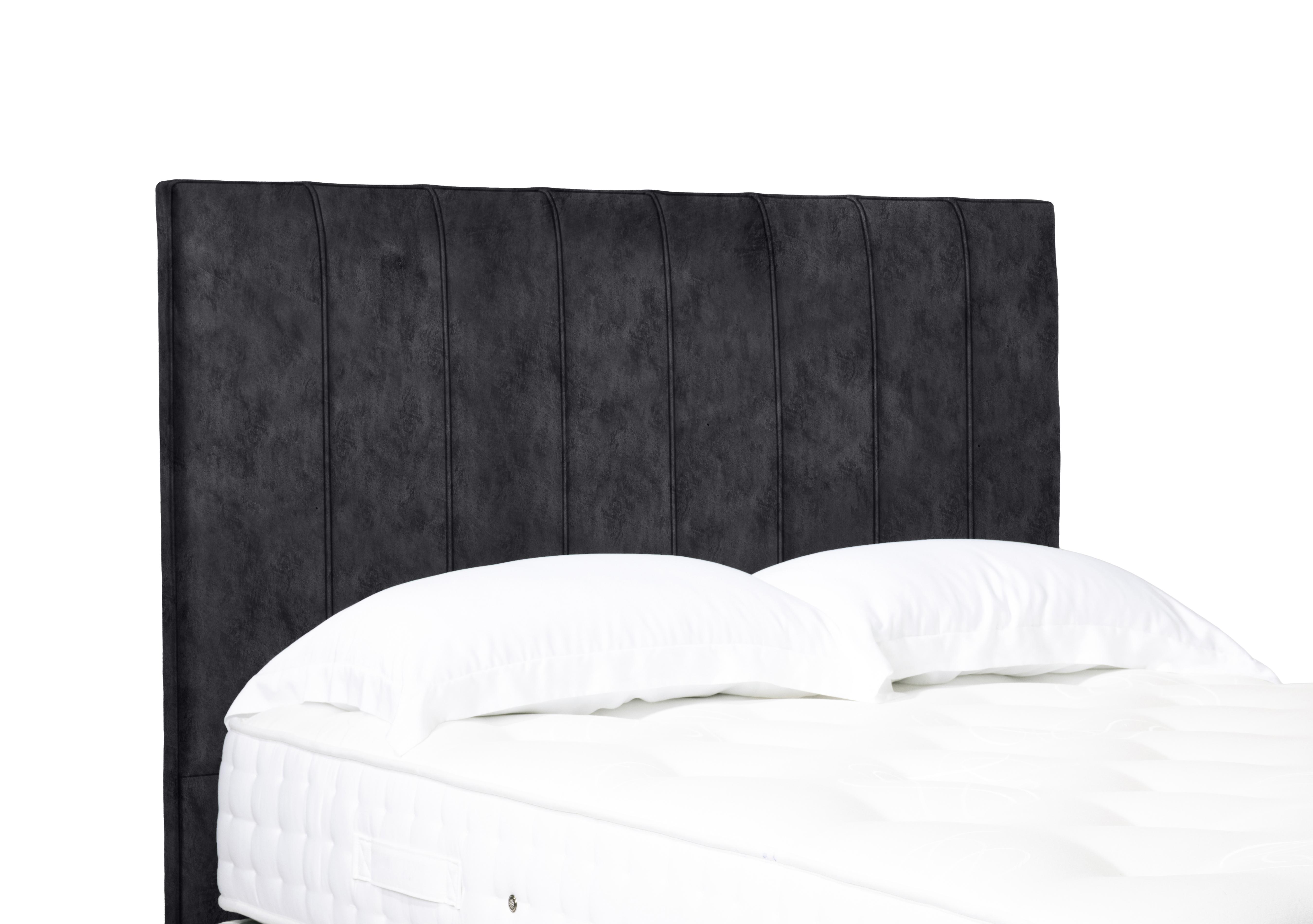 Artisan Collection Axel High Floor Standing Headboard in Daytona Coal on Furniture Village