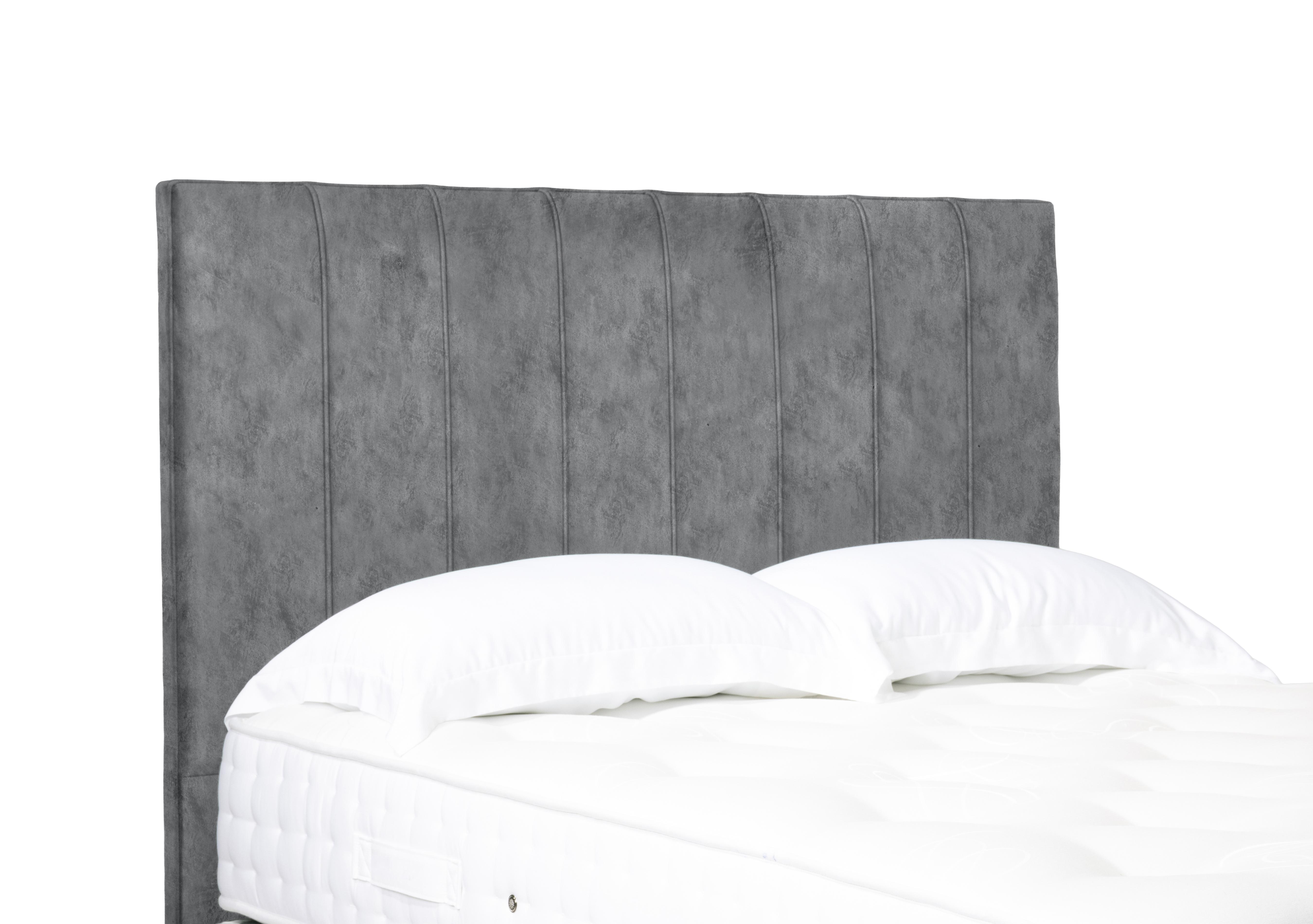 Artisan Collection Axel High Floor Standing Headboard in Daytona Silver on Furniture Village