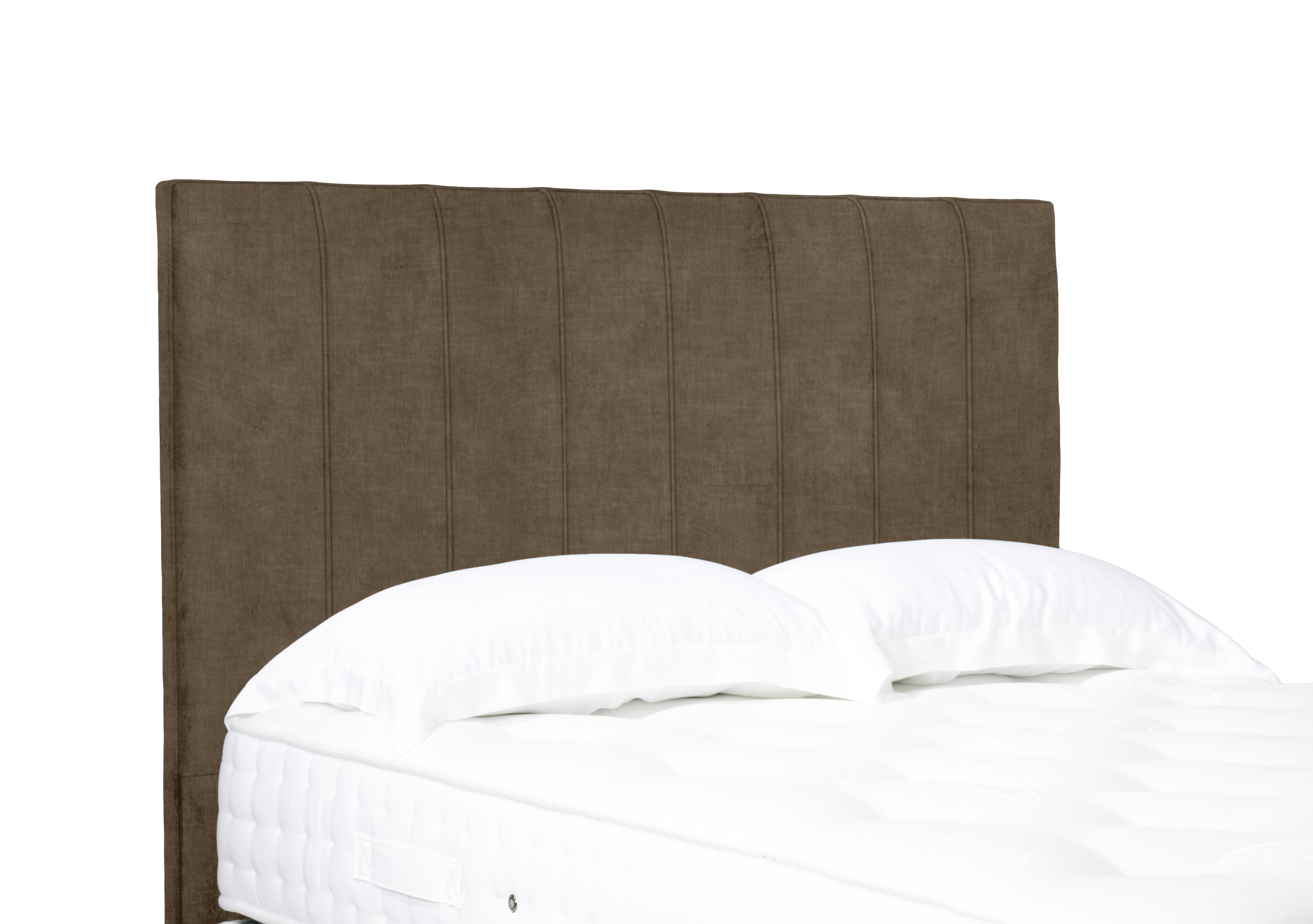 Axel High Floor Standing Headboard in Lace Caramel on Furniture Village