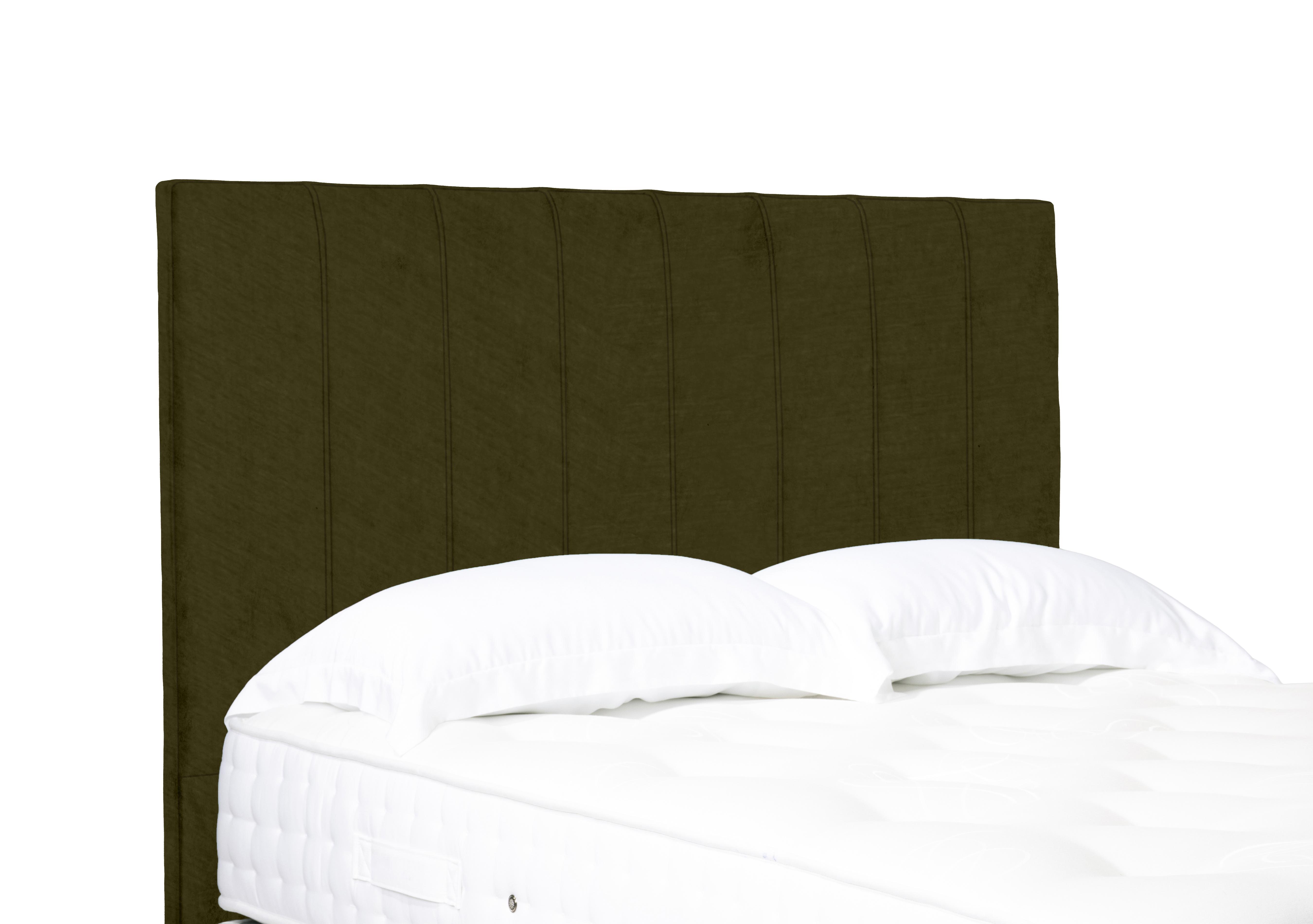 Artisan Collection Axel High Floor Standing Headboard in Milan Khaki on Furniture Village