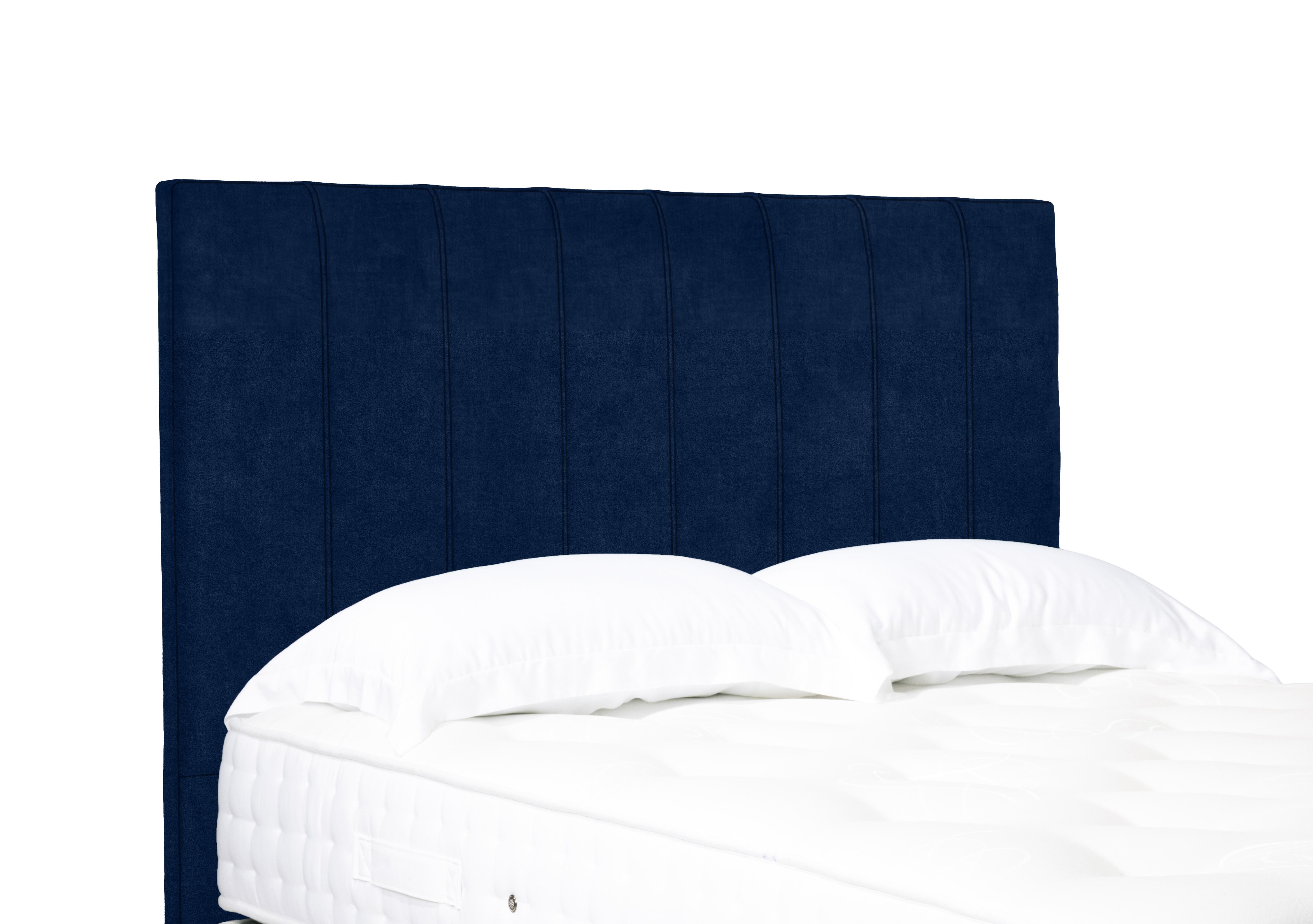 Artisan Collection Axel High Floor Standing Headboard in Plain Sapphire on Furniture Village