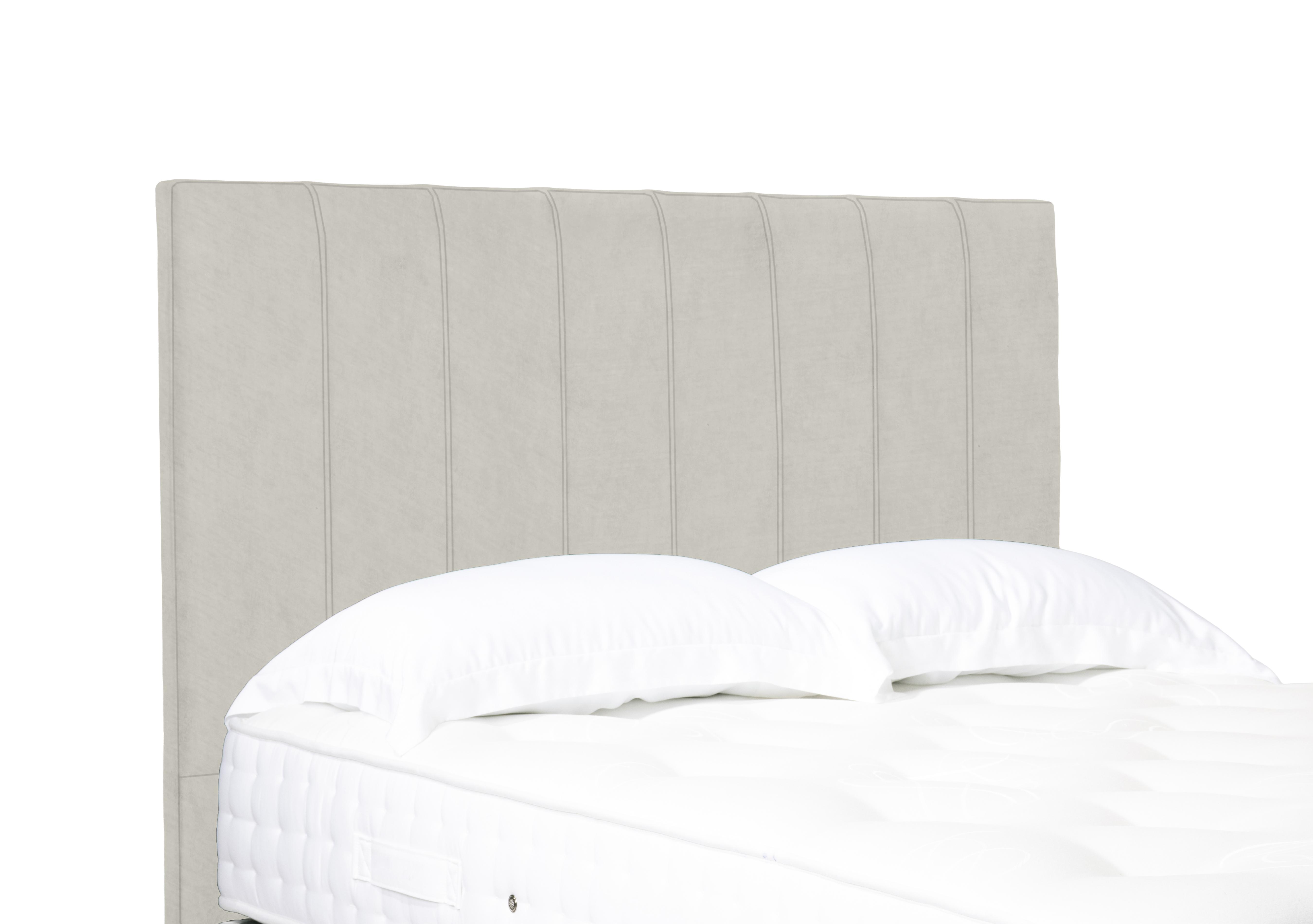 Artisan Collection Axel High Floor Standing Headboard in Plush Ecru on Furniture Village