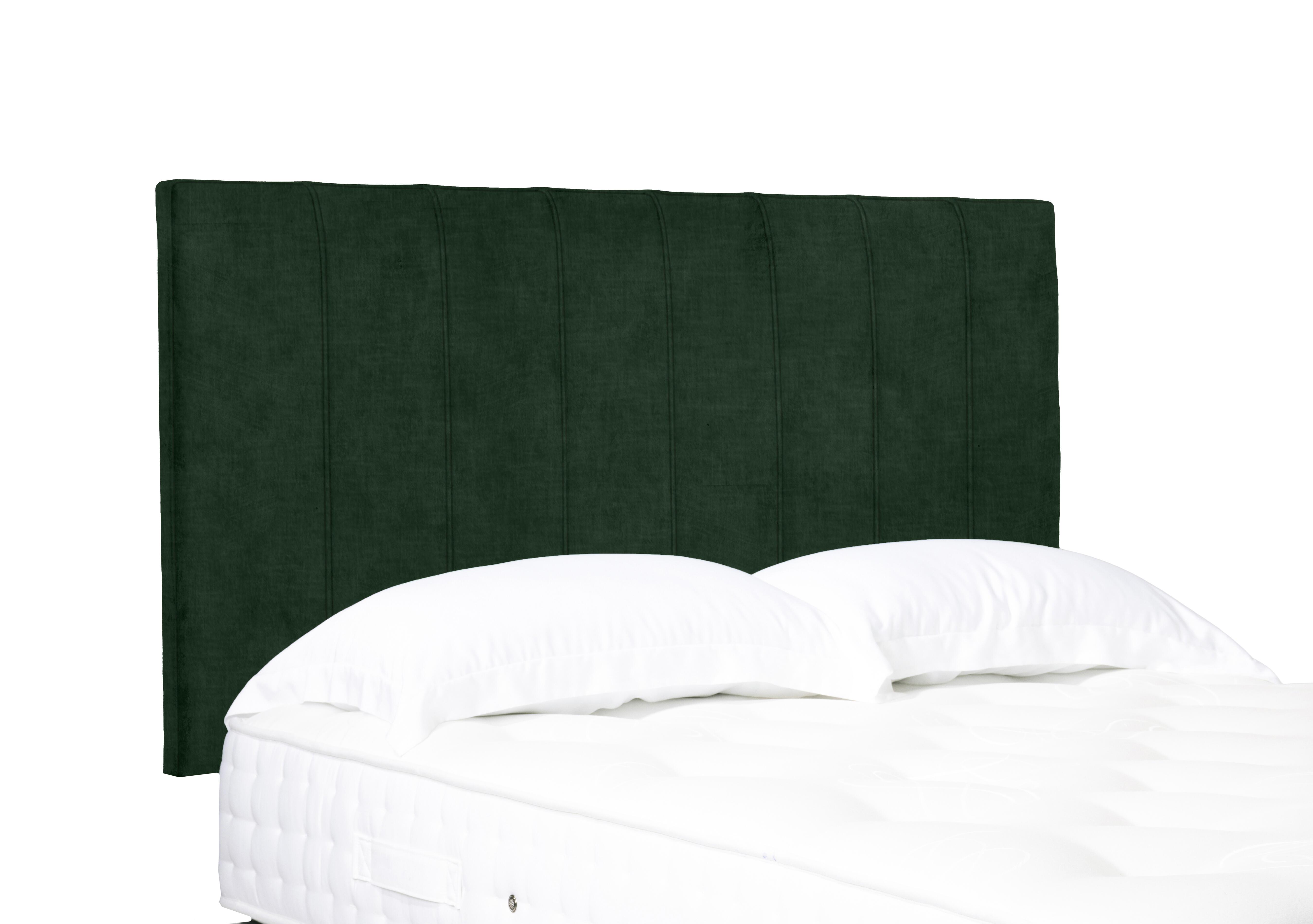 Axel High Strutted Headboard in 502 Tormaline Green on Furniture Village