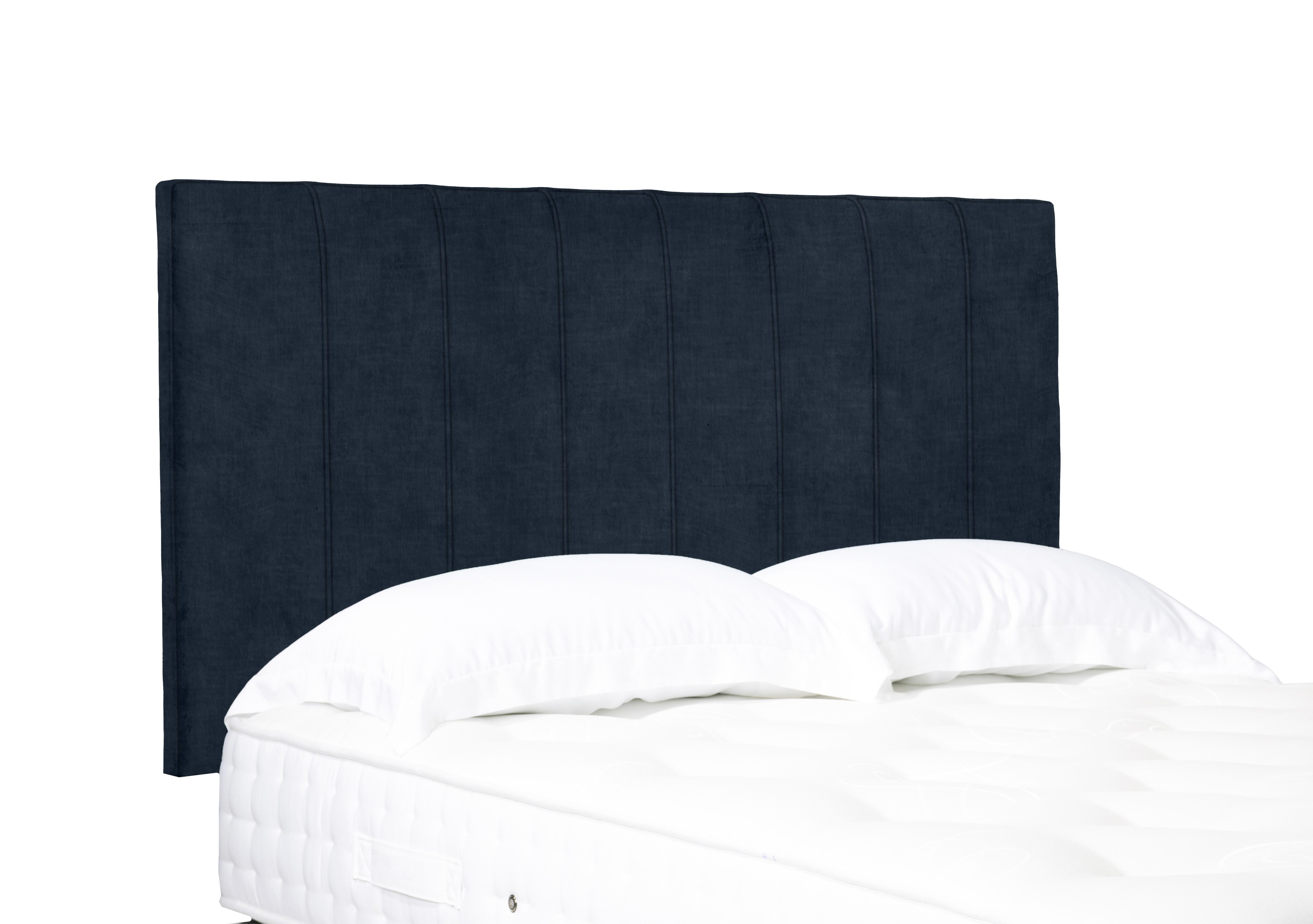 Artisan Collection Axel High Strutted Headboard in 600 Granite Blue on Furniture Village