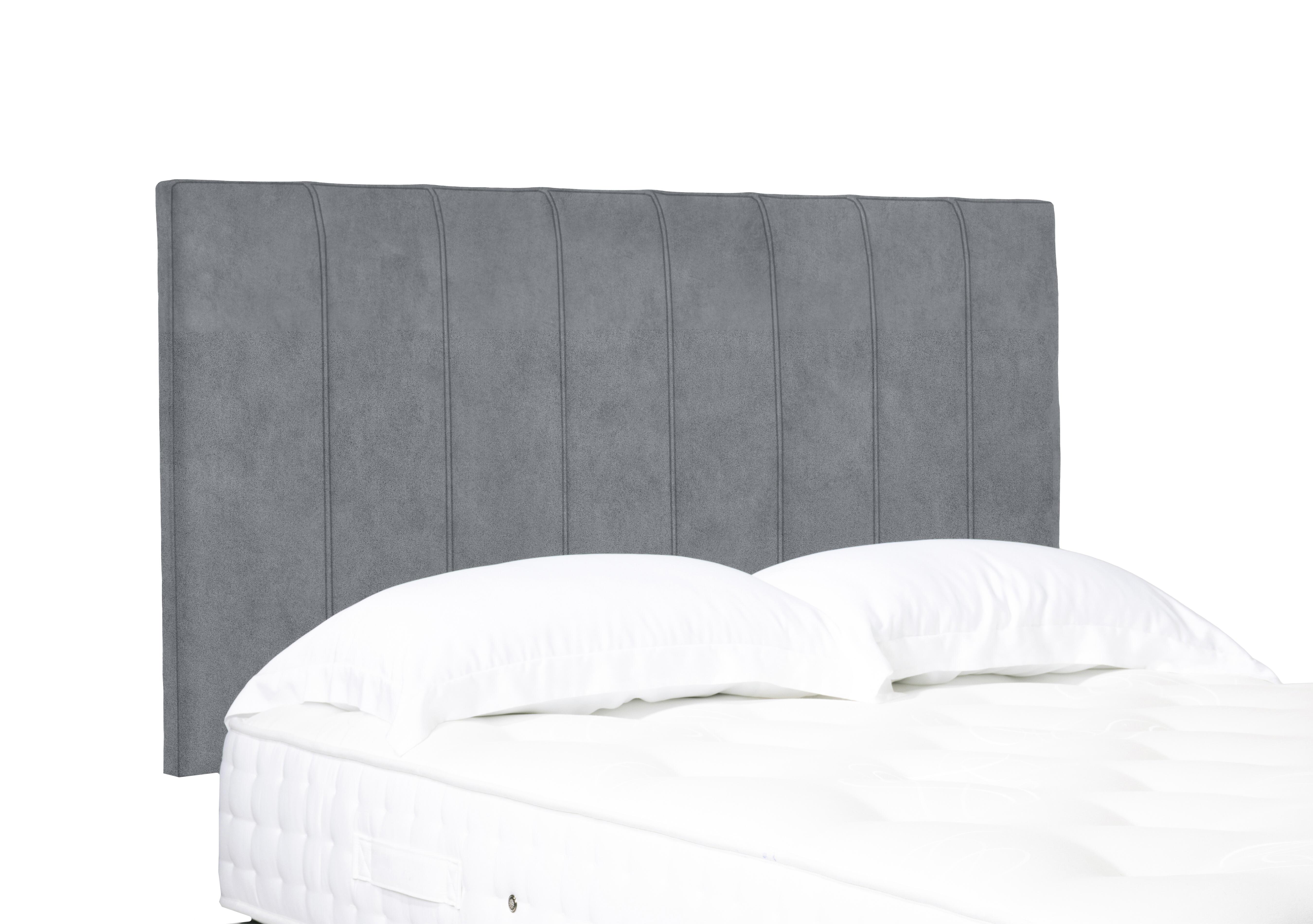 Artisan Collection Axel High Strutted Headboard in 806 Simply Zinc on Furniture Village