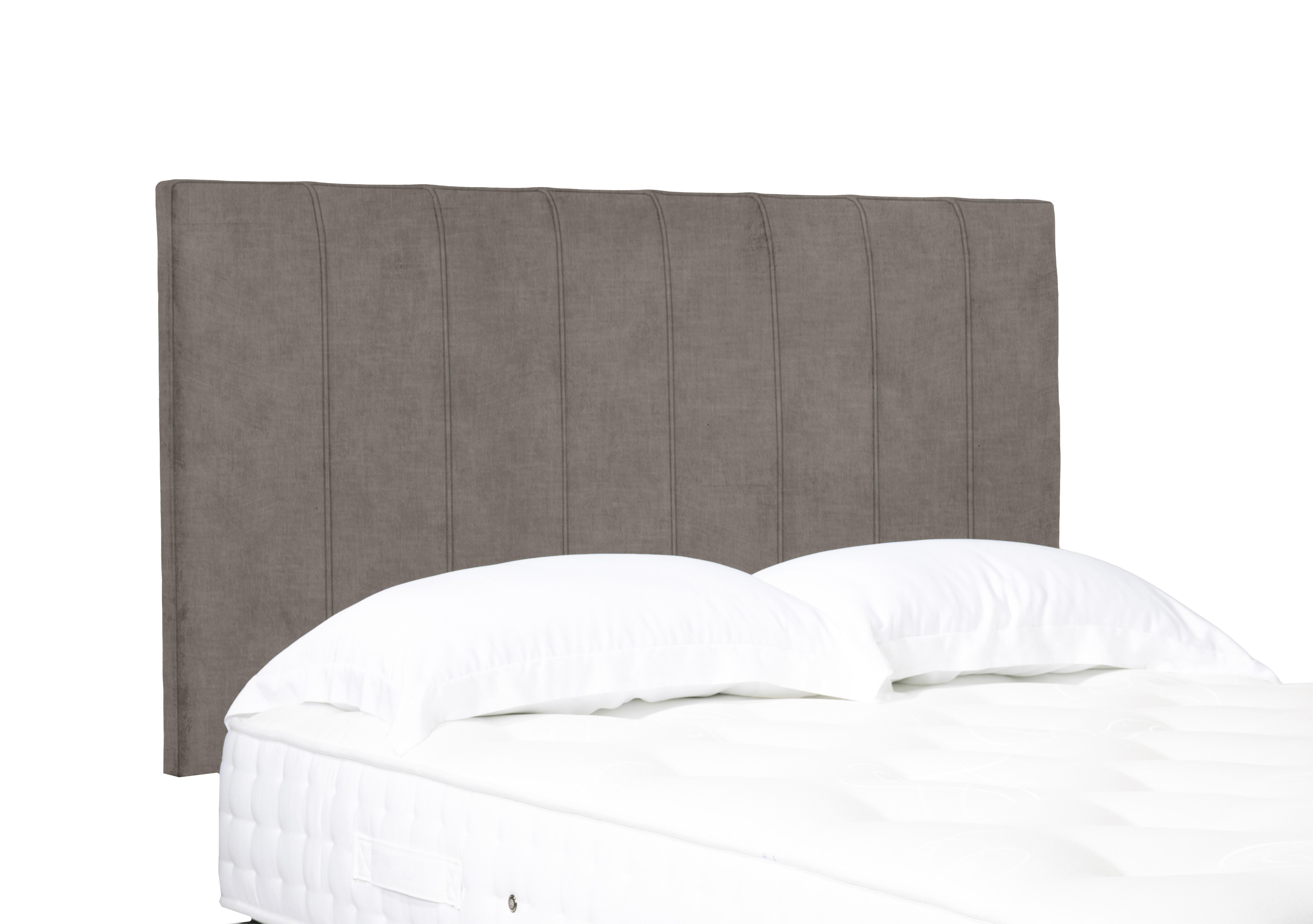 Artisan Collection Axel High Strutted Headboard in 904 Warm Onyx on Furniture Village