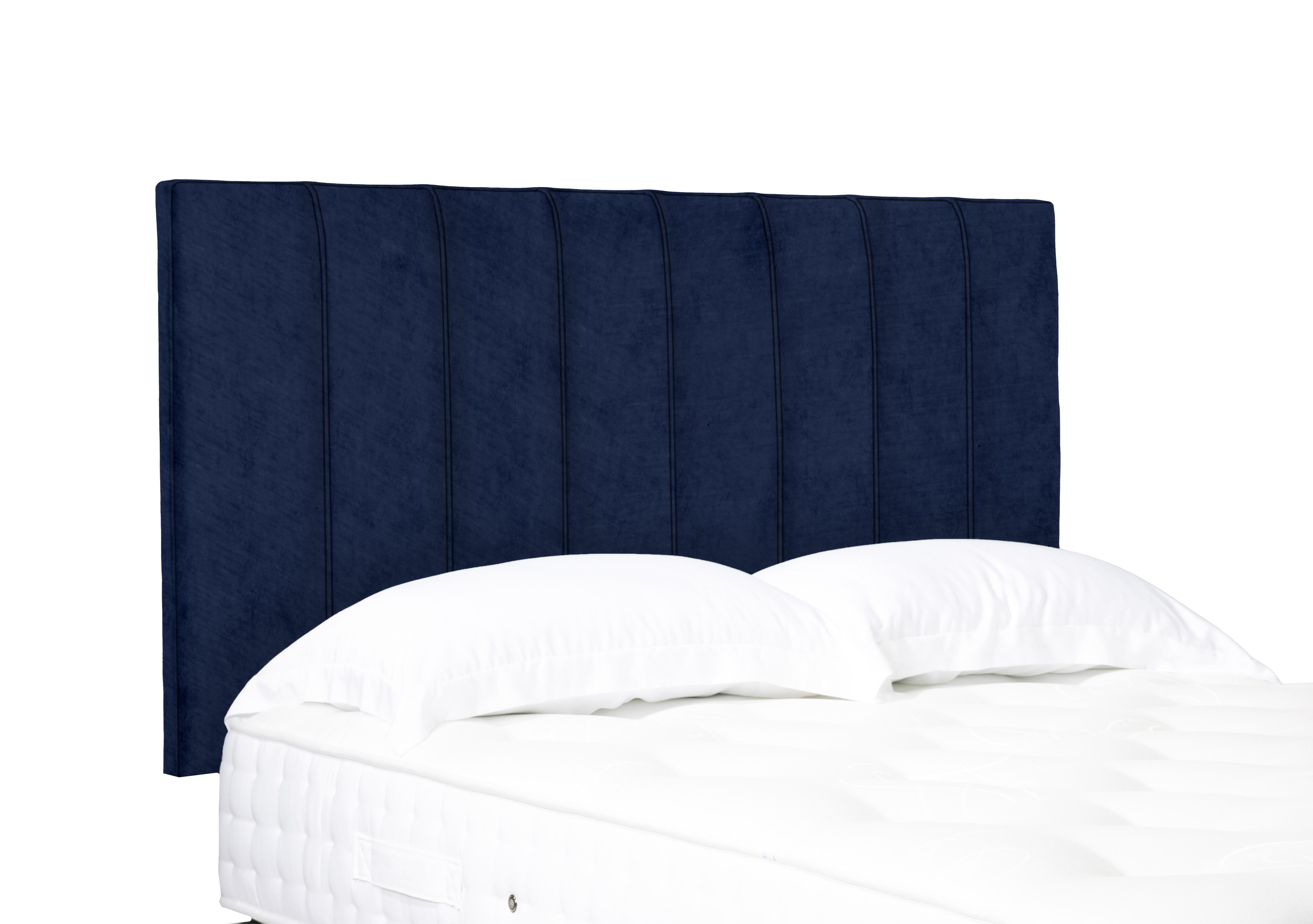 Artisan Collection Axel High Strutted Headboard in Aston Navy on Furniture Village