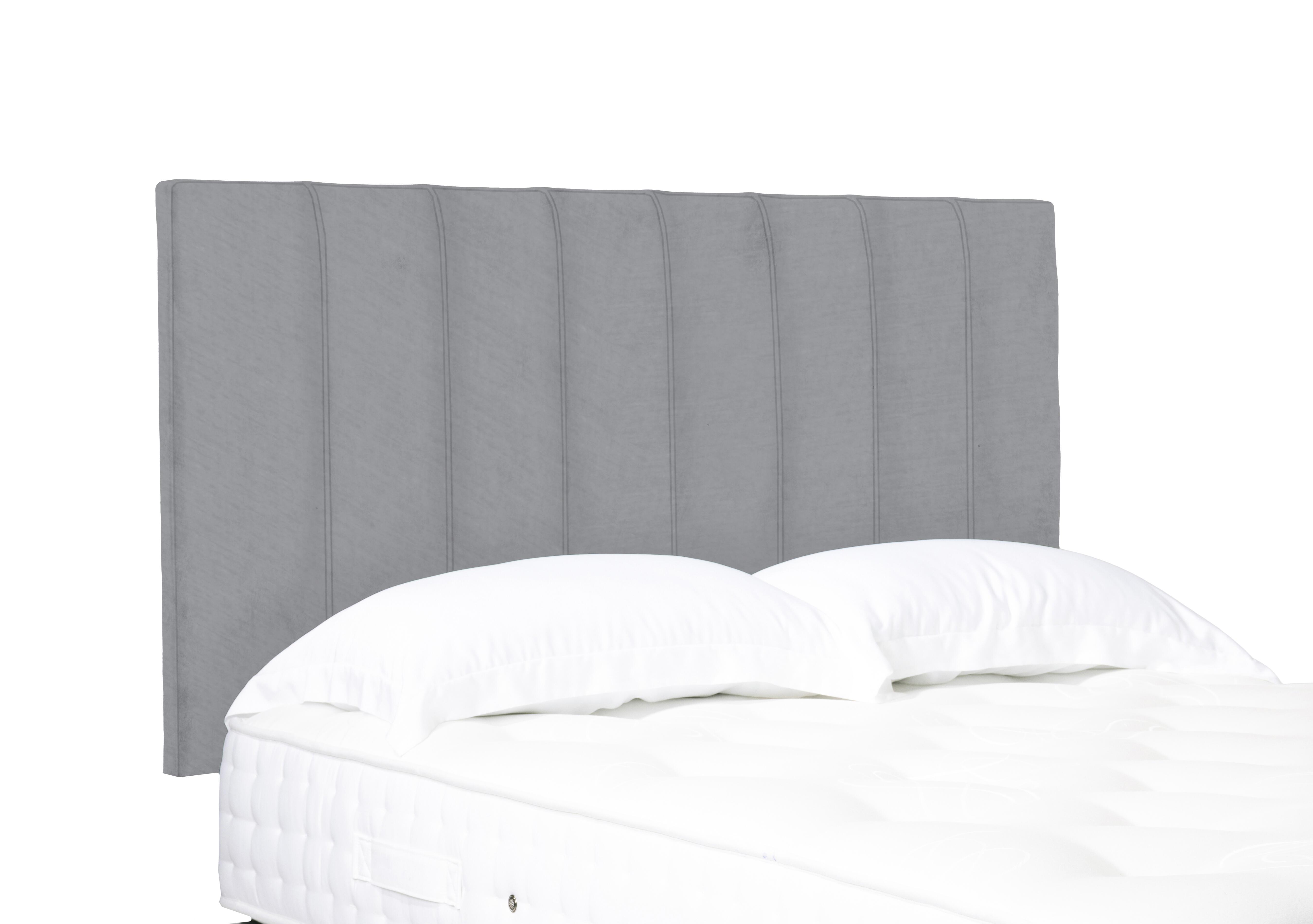 Axel High Strutted Headboard in Aston Silver on Furniture Village