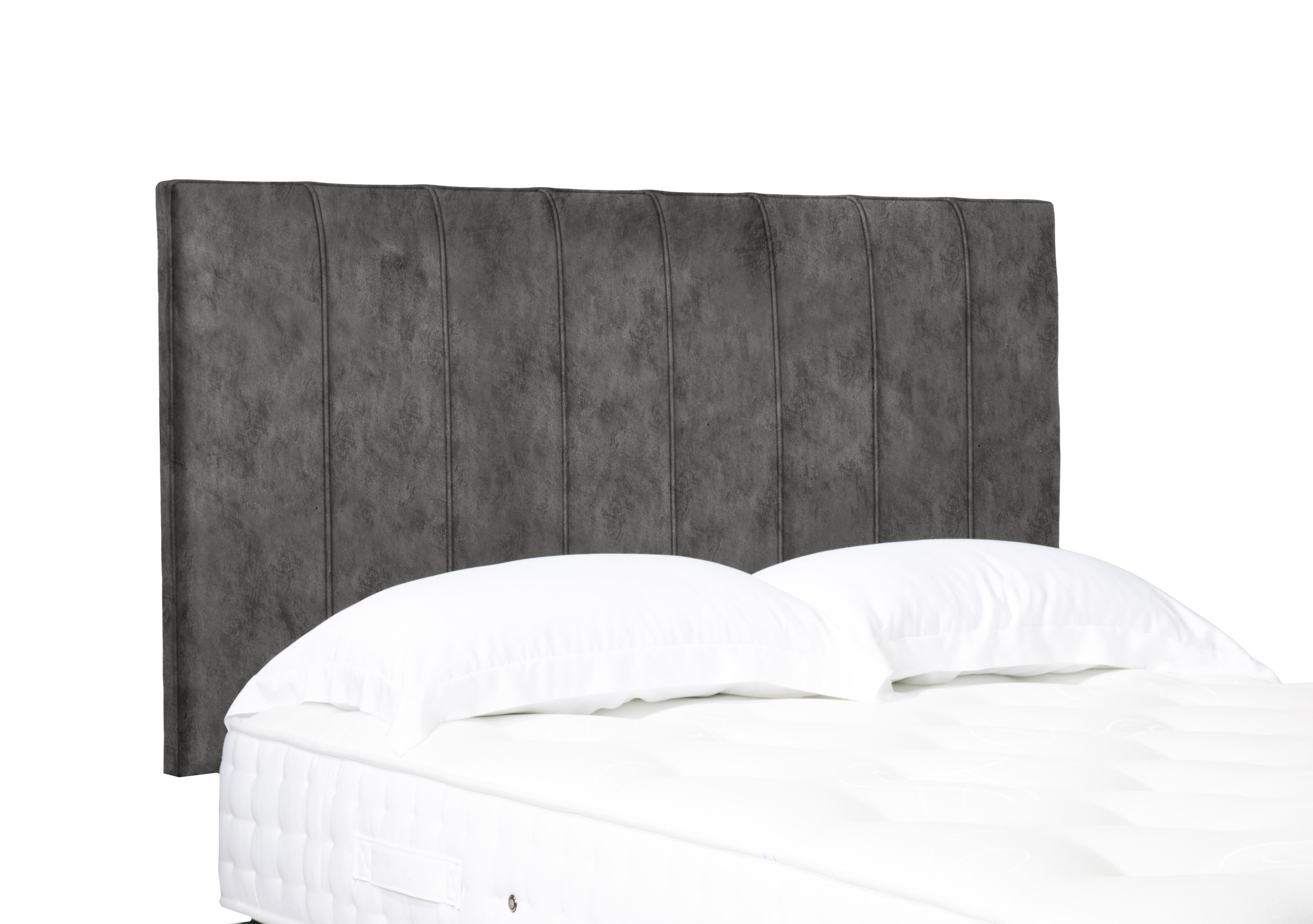 Artisan Collection Axel High Strutted Headboard in Daytona Pebble on Furniture Village