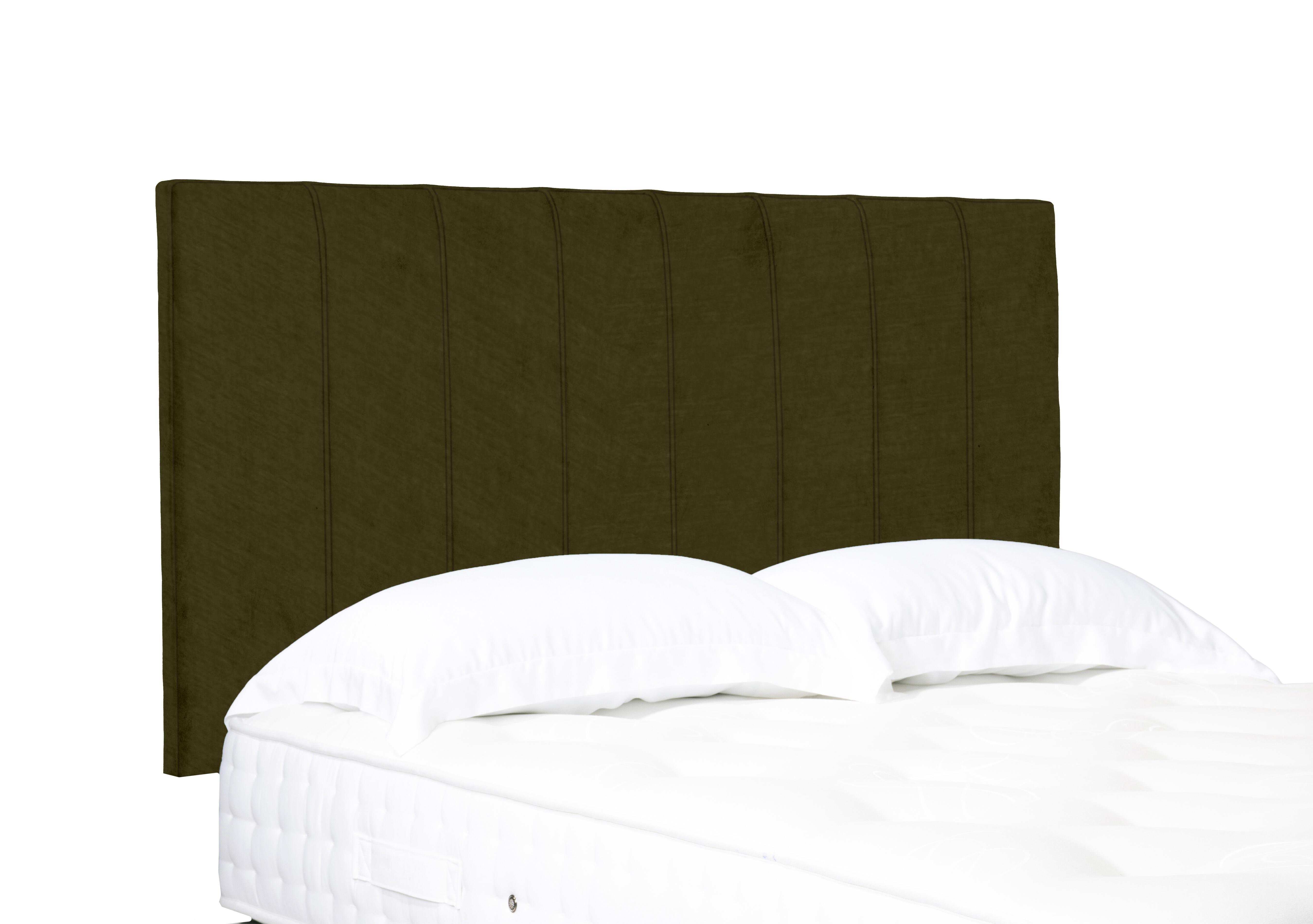 Artisan Collection Axel High Strutted Headboard in Milan Khaki on Furniture Village