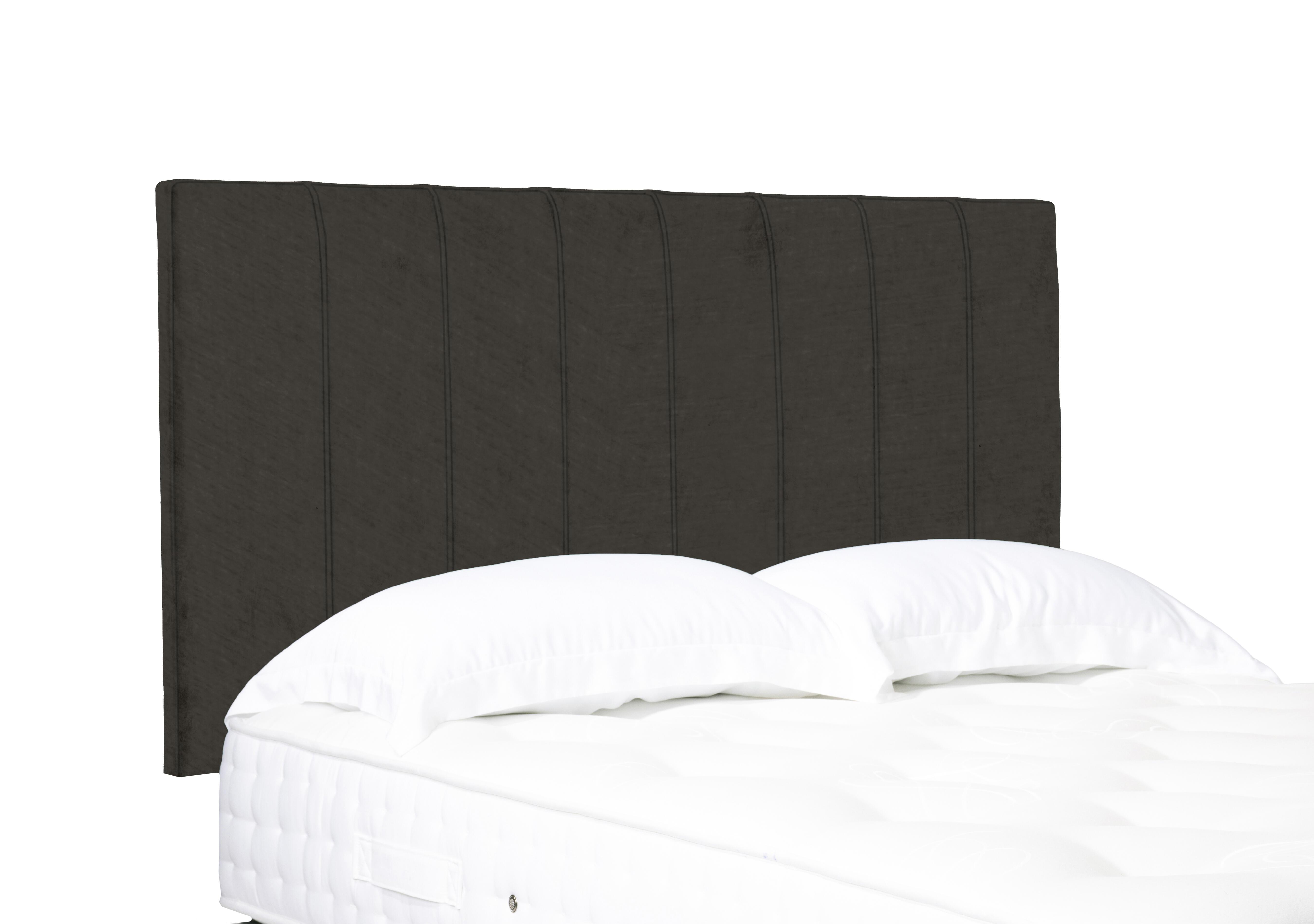 Artisan Collection Axel High Strutted Headboard in Milan Thunder on Furniture Village