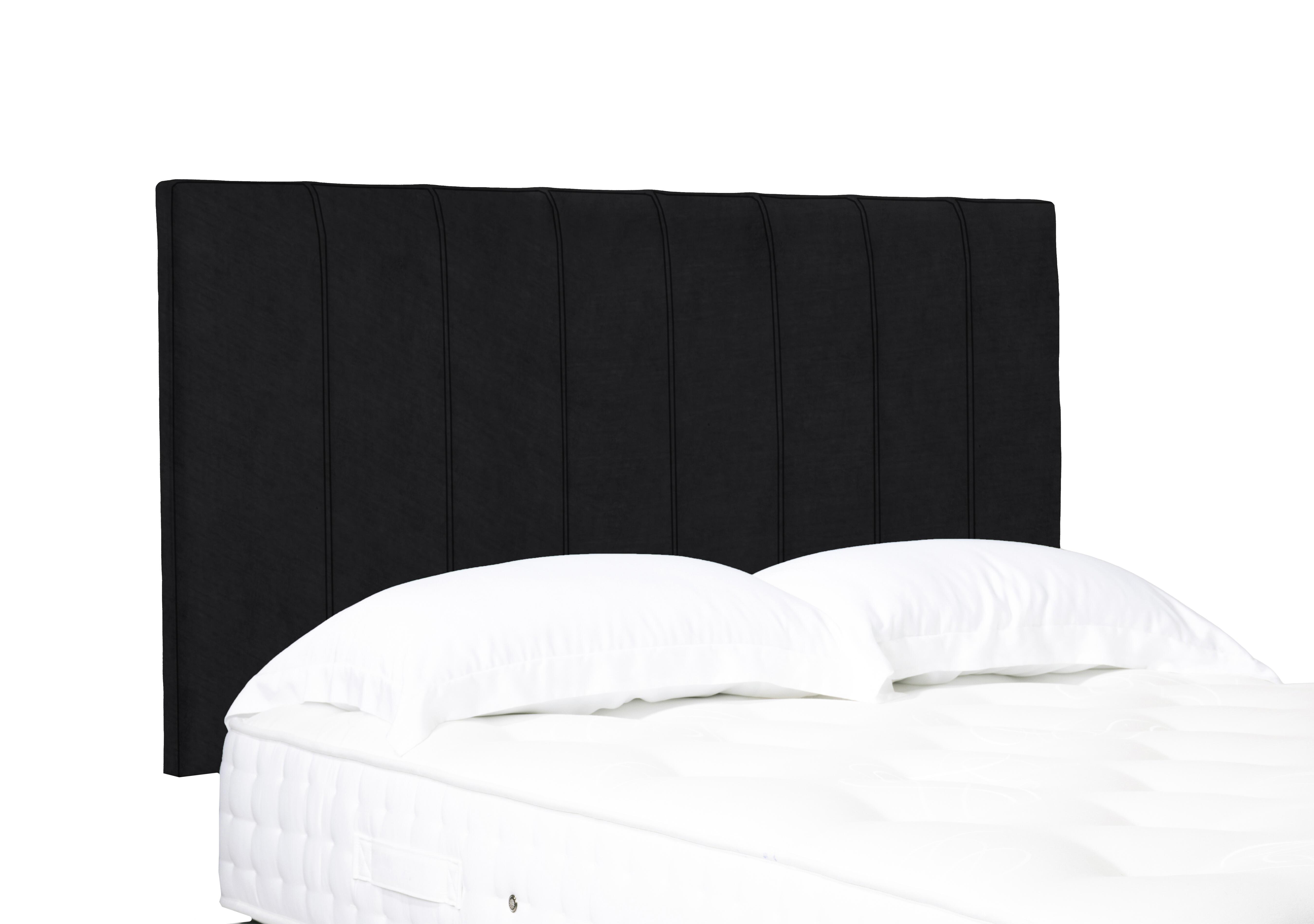 Artisan Collection Axel High Strutted Headboard in Plush Ebony on Furniture Village